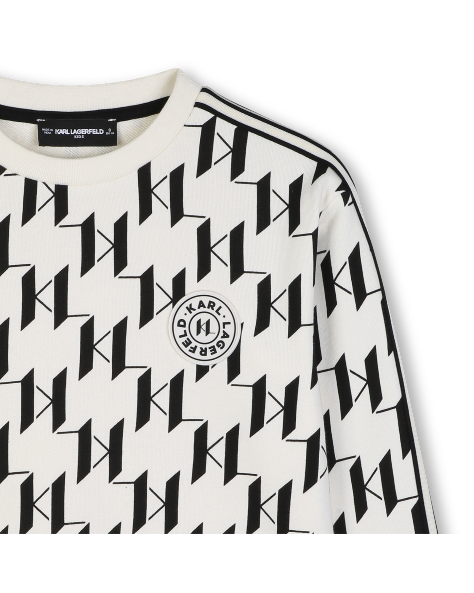 Imagen 2 de Sudadera con capucha de niño con fantasía - Karl Lagerfeld Kids - Beige Beige