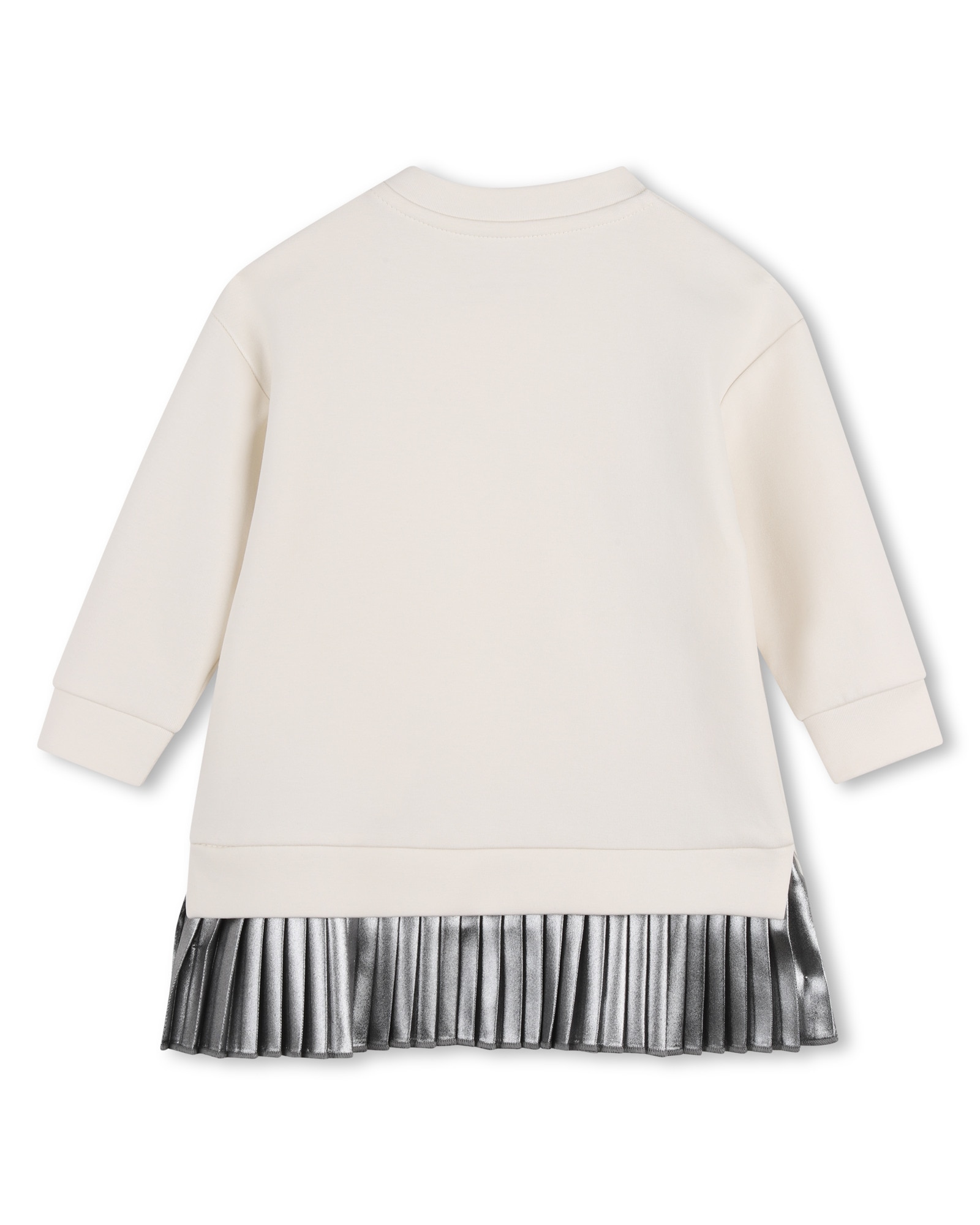 Imagen 3 de Vestido de bebé niña de manga larga con estampado grande - Karl Lagerfeld Kids - Crema Crema