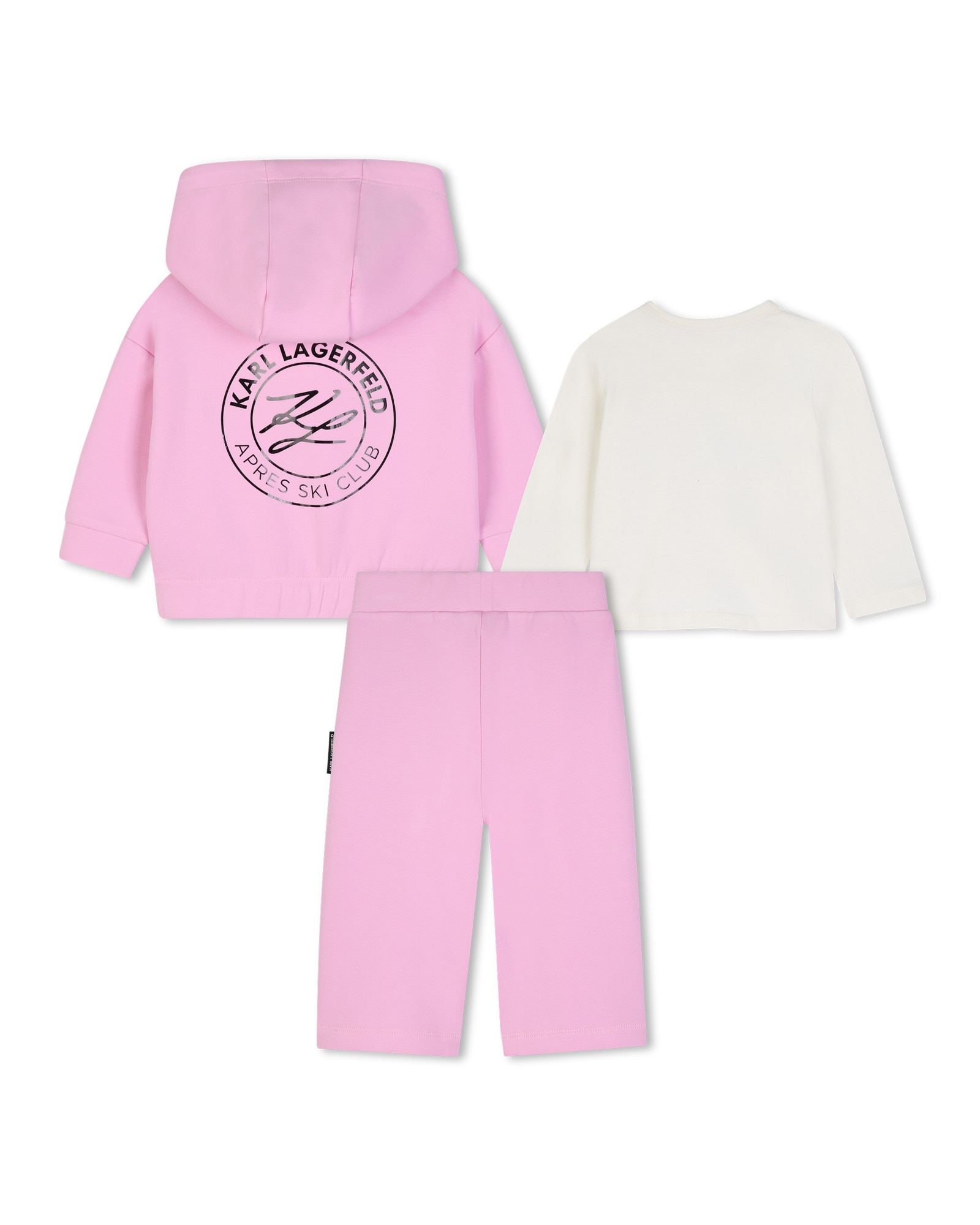 Imagen 3 de Conjunto de bebé niña con estampado grande - Karl Lagerfeld Kids - Rosa Rosa