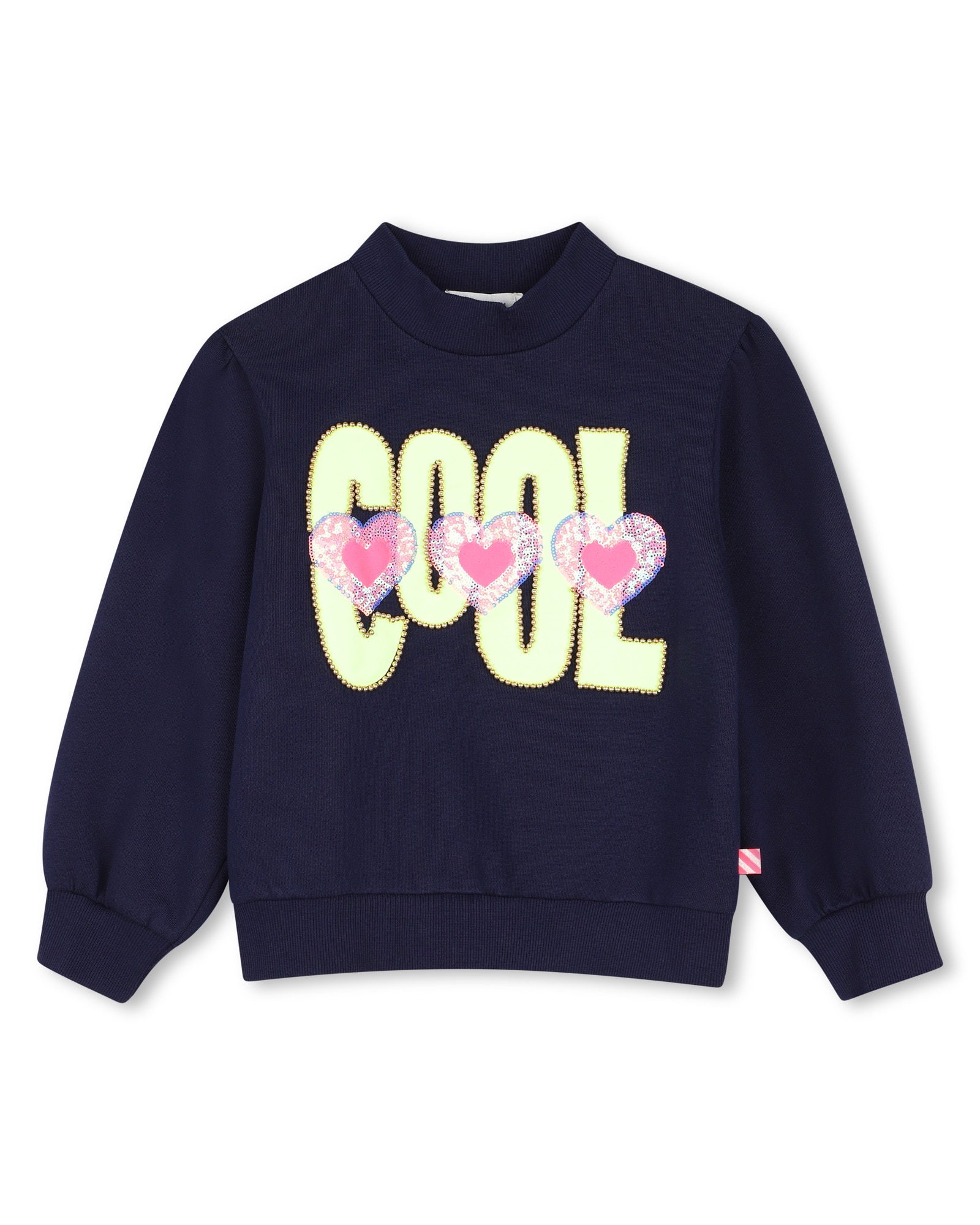 Imagen 0 de Sudadera con capucha de niña con estampado grande Azul marino