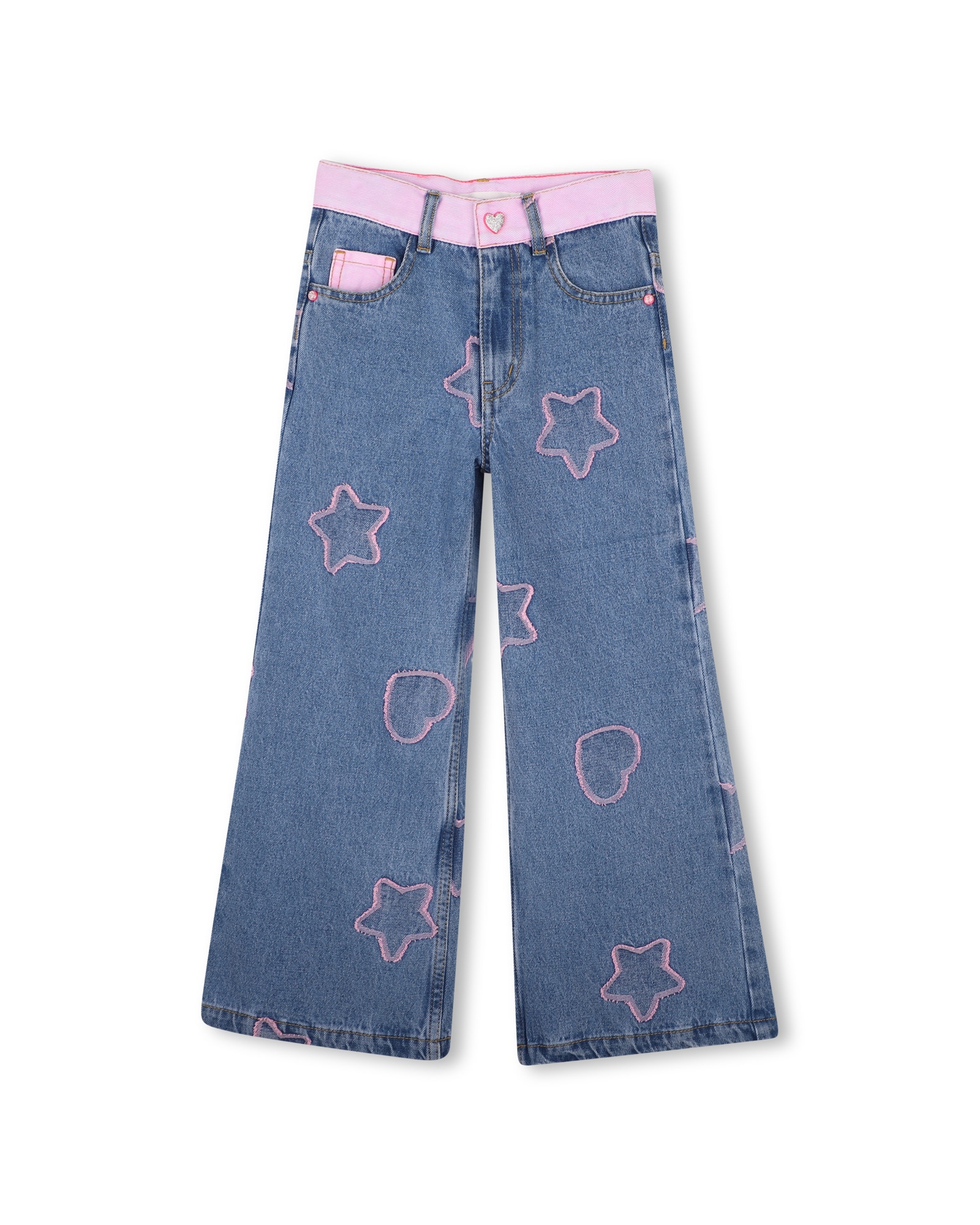 Vaquero de niña con fantasía - Billieblush - Azul Azul-1