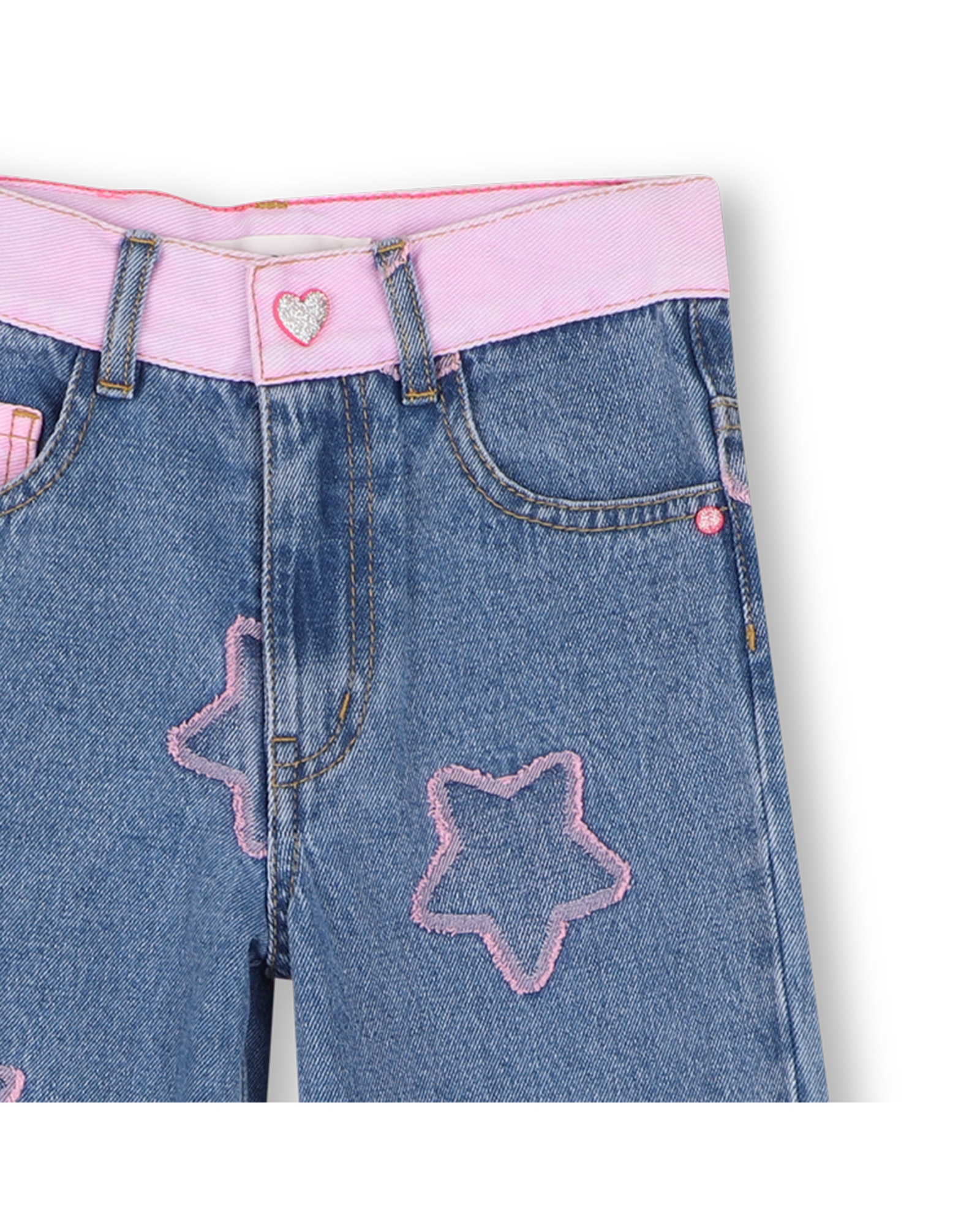 Vaquero de niña con fantasía - Billieblush - Azul Azul-2