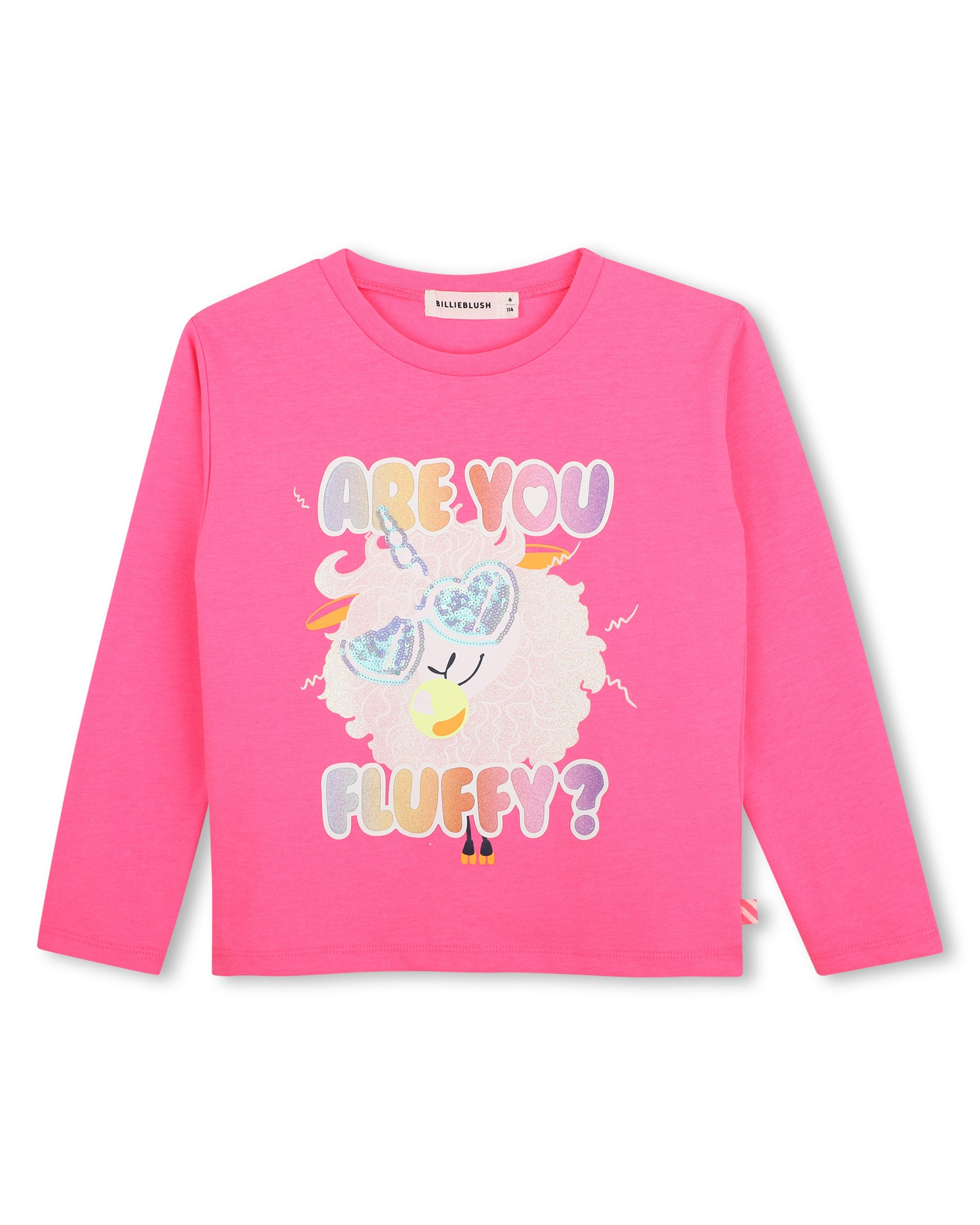 Camiseta de niña de manga larga con estampado grande - Billieblush - Multicolor Multicolor-1