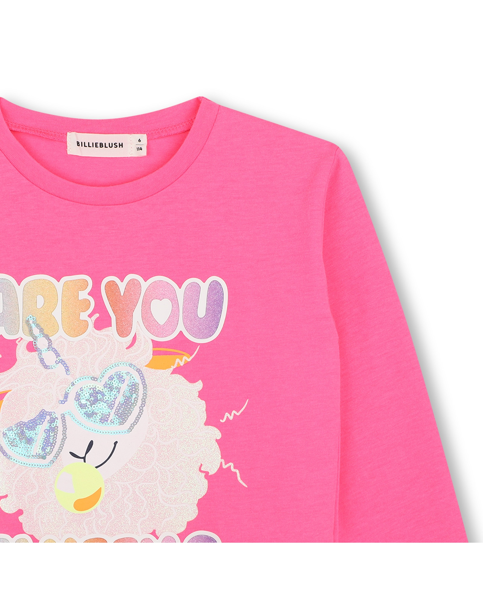 Camiseta de niña de manga larga con estampado grande - Billieblush - Multicolor Multicolor-2