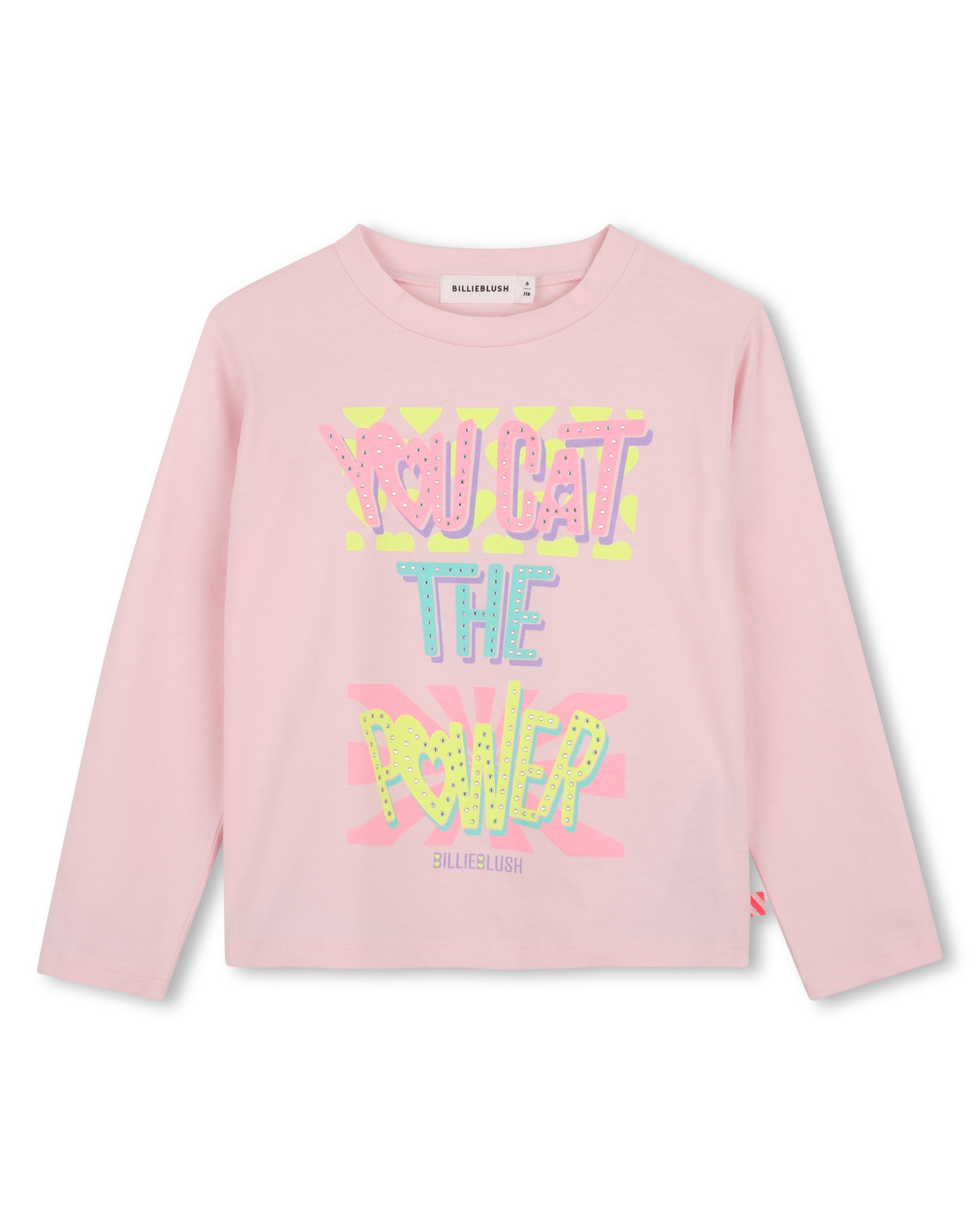 Imagen 1 de Camiseta de niña de manga larga con estampado grande - Billieblush - Multicolor Multicolor
