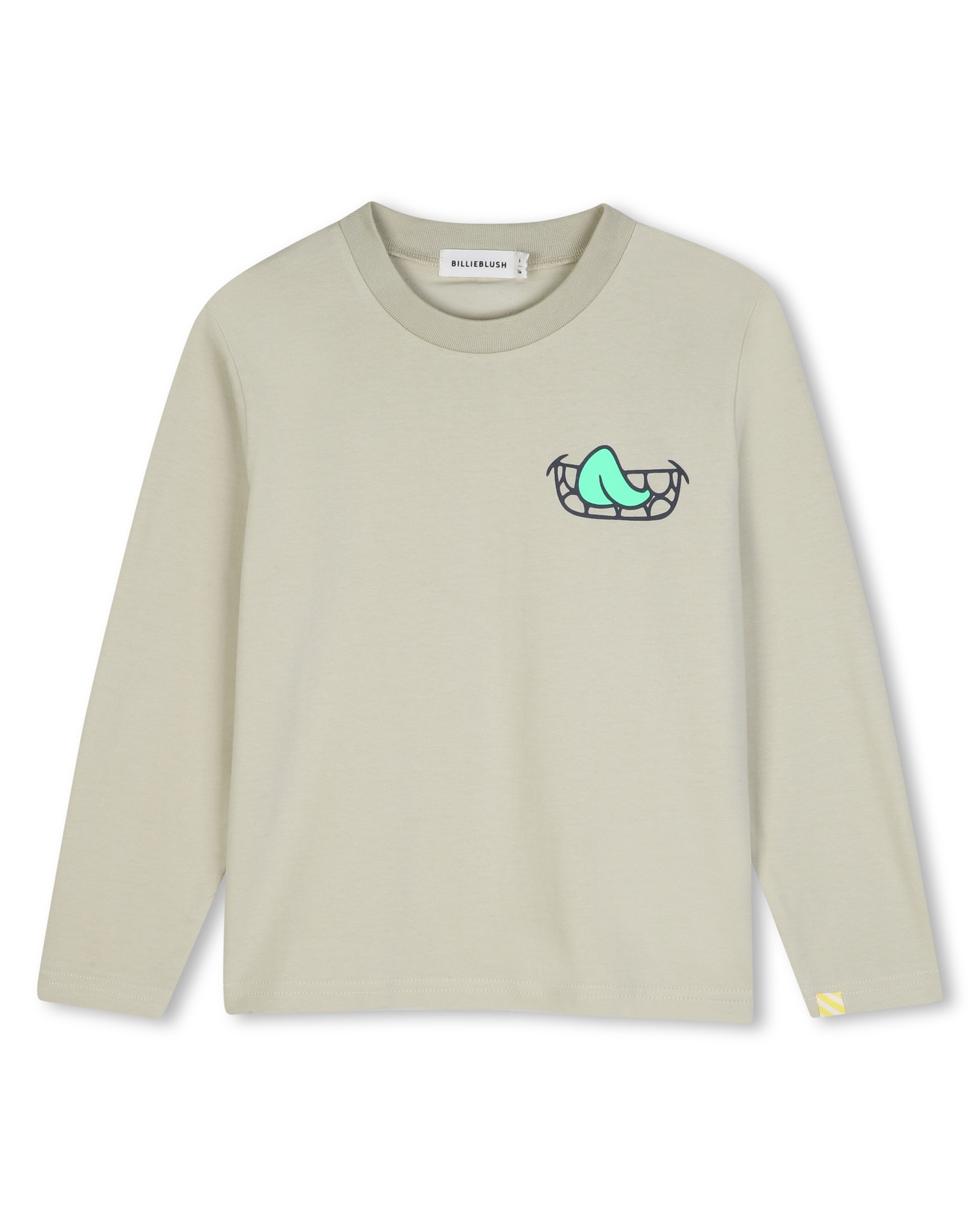 Imagen 1 de Camiseta de niño de manga larga con estampado grande Natural