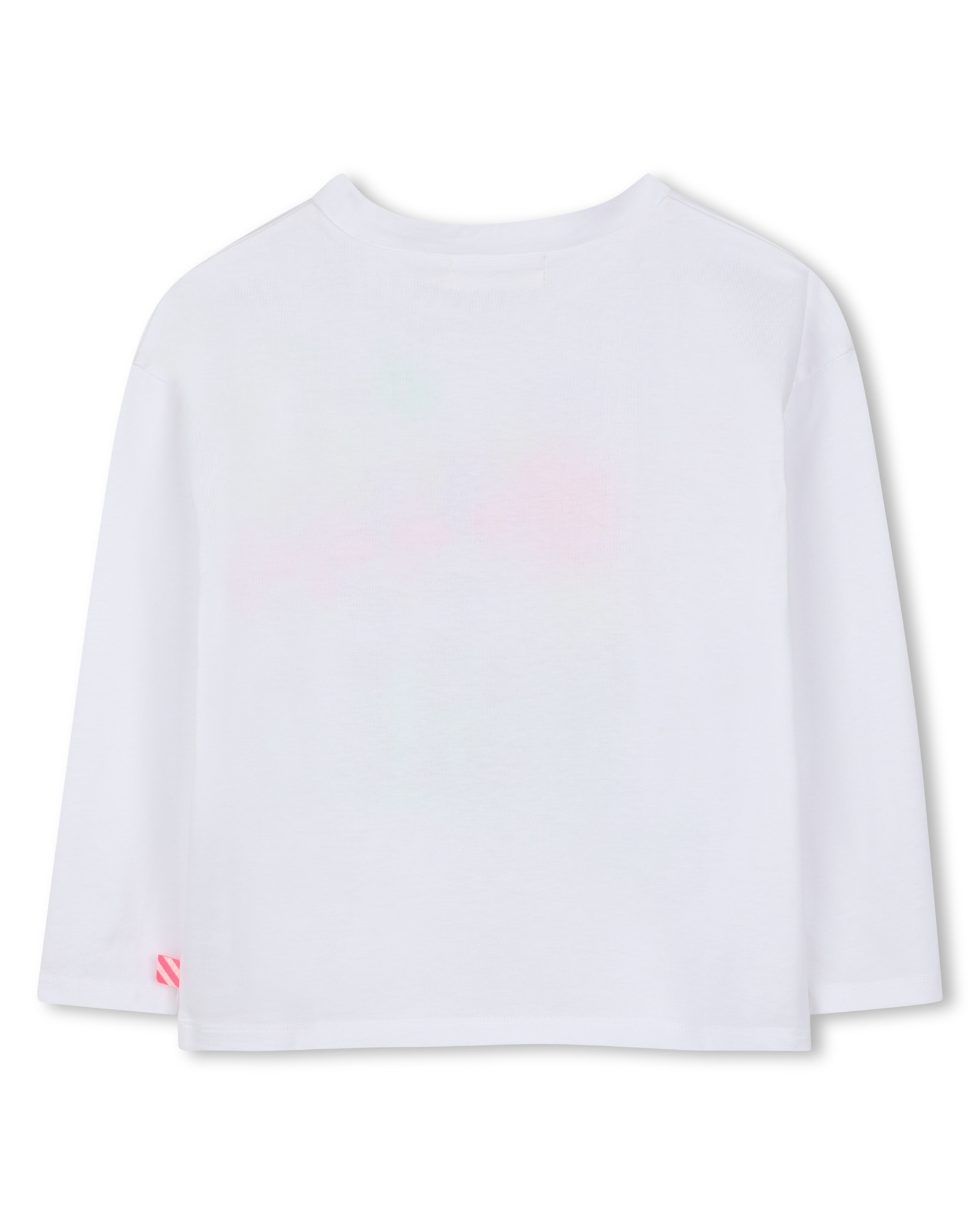 Camiseta de niña de manga larga con estampado grande - Billieblush - Blanco Blanco-3