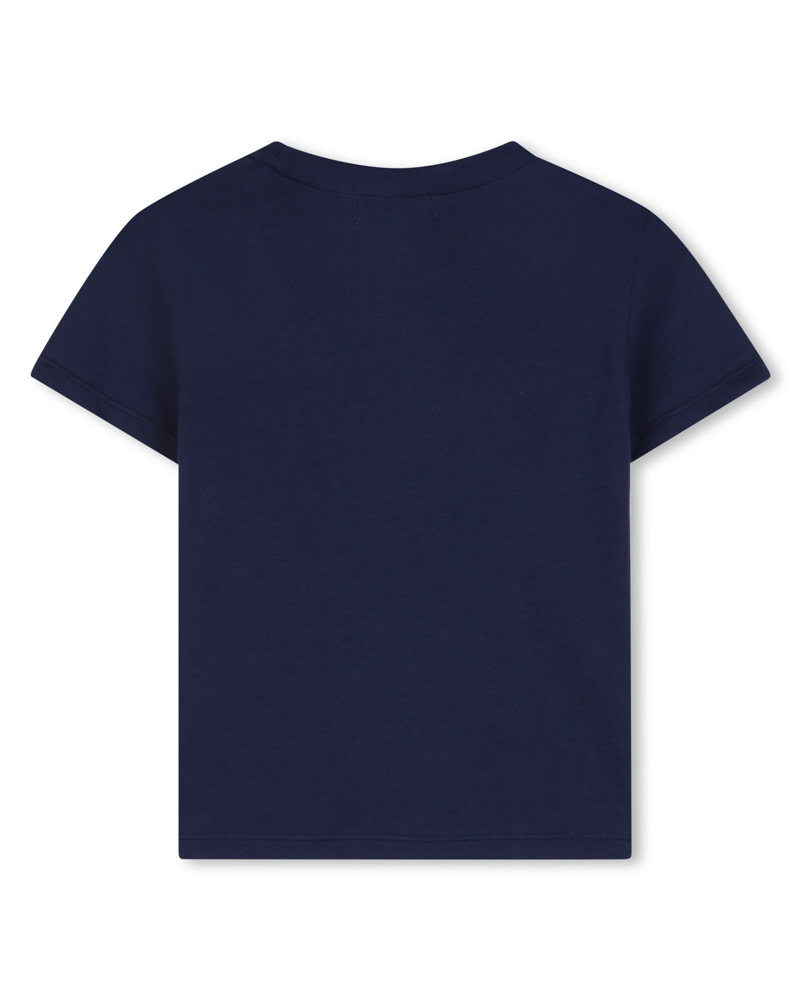 Camiseta de niña de manga corta con estampado grande - Billieblush - Azul marino Azul marino-3
