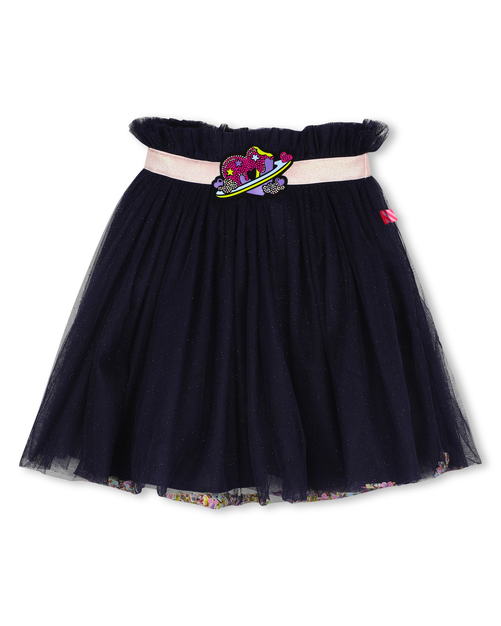 Imagen 0 de Falda de niña con estampado grande Azul marino