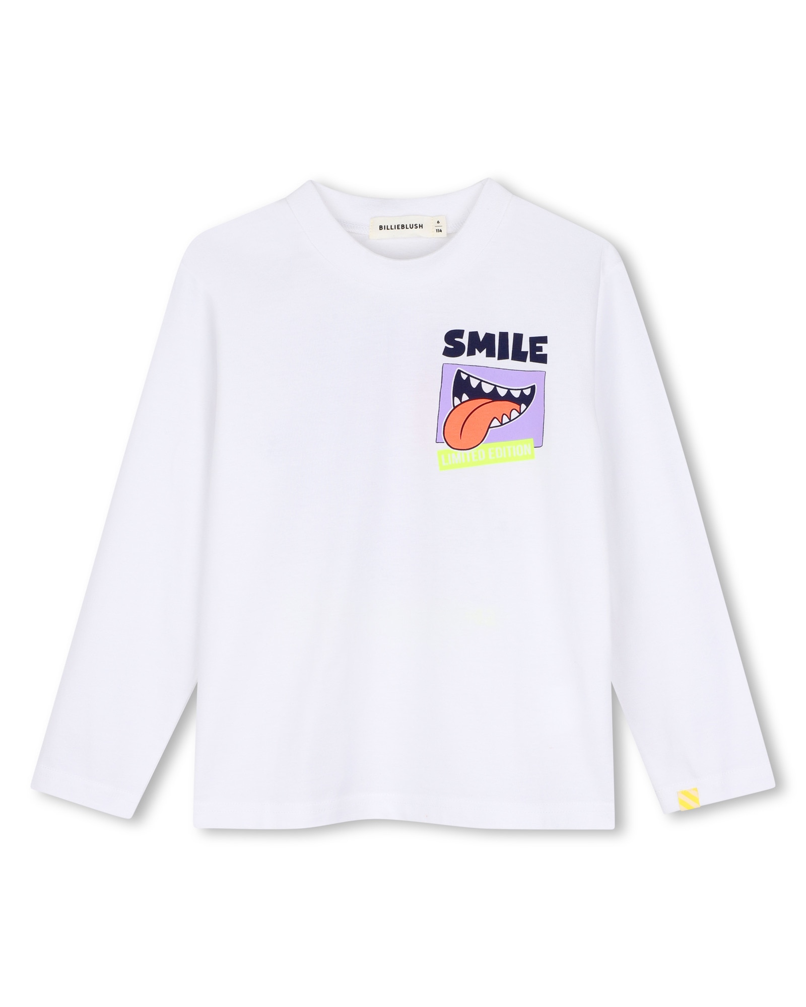 Imagen 0 de Camiseta de niño de manga larga con estampado grande Blanco