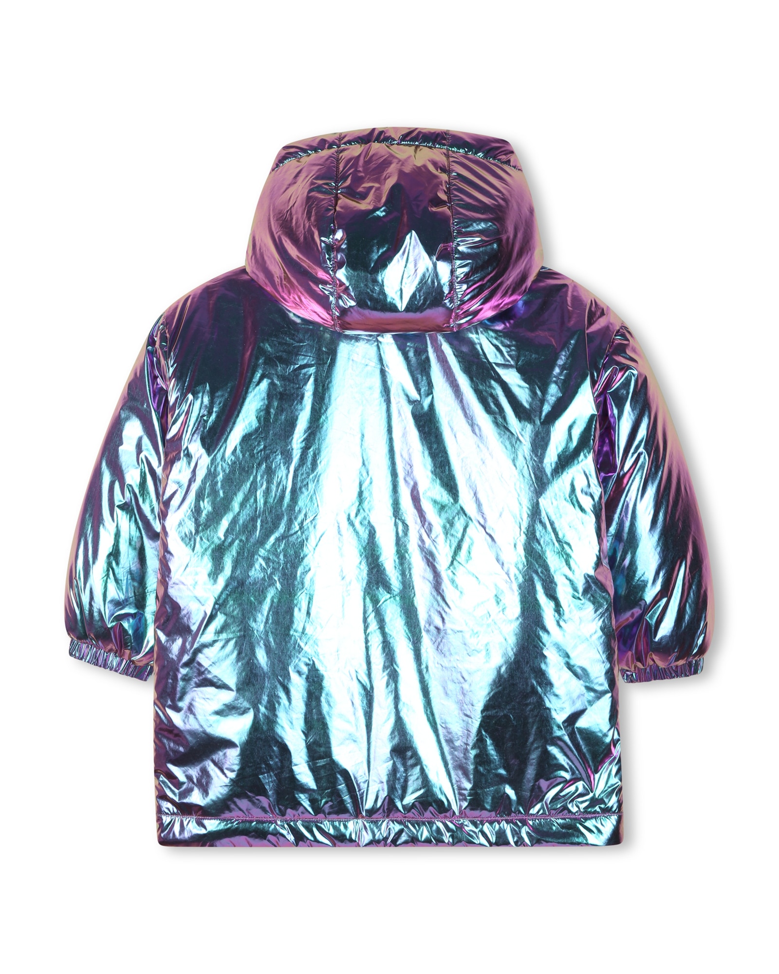 Parka de niña con cuadros - Billieblush - Rosa Rosa-3
