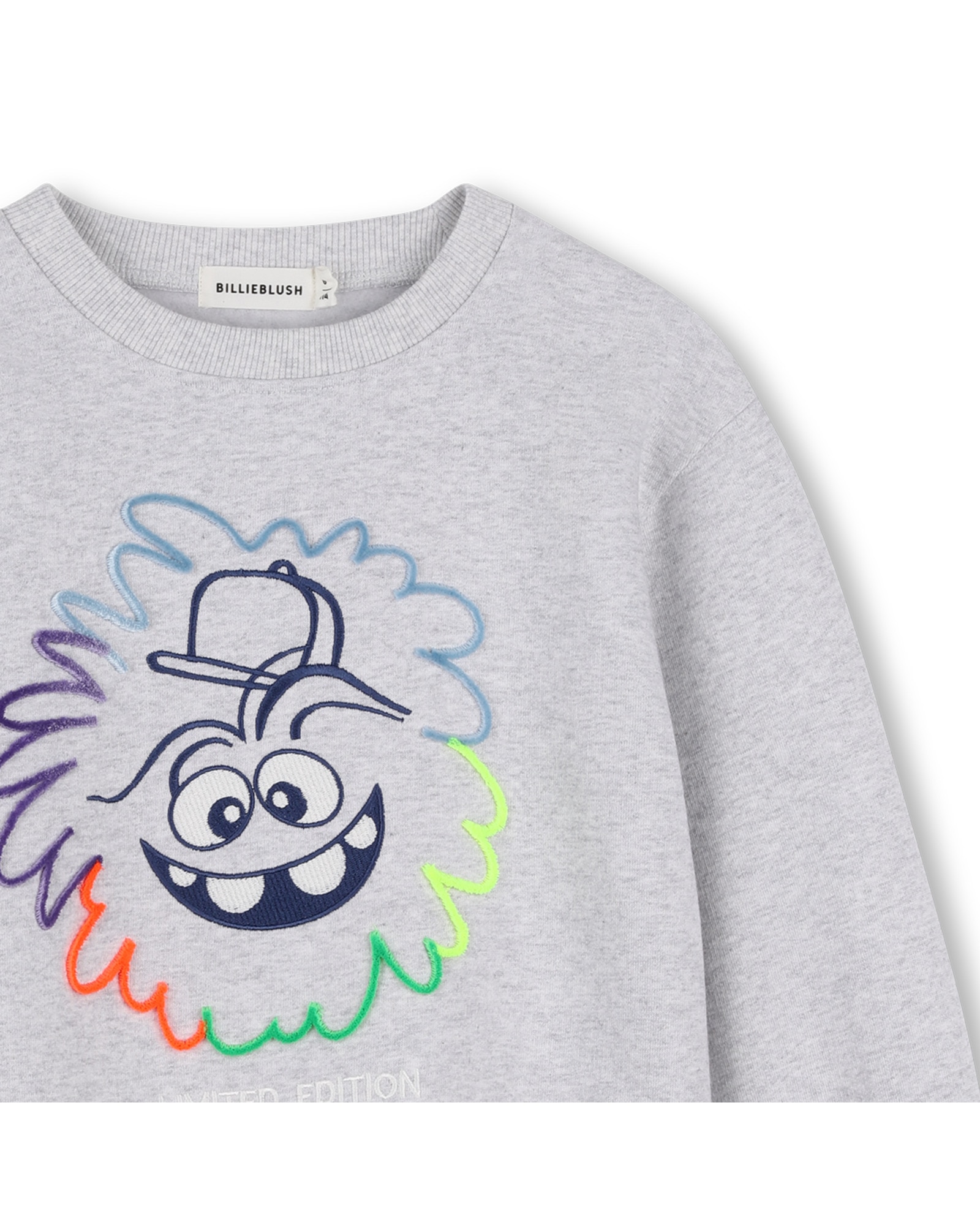 Sudadera con capucha de niño con estampado grande - Billieblush - Gris claro Gris claro-2