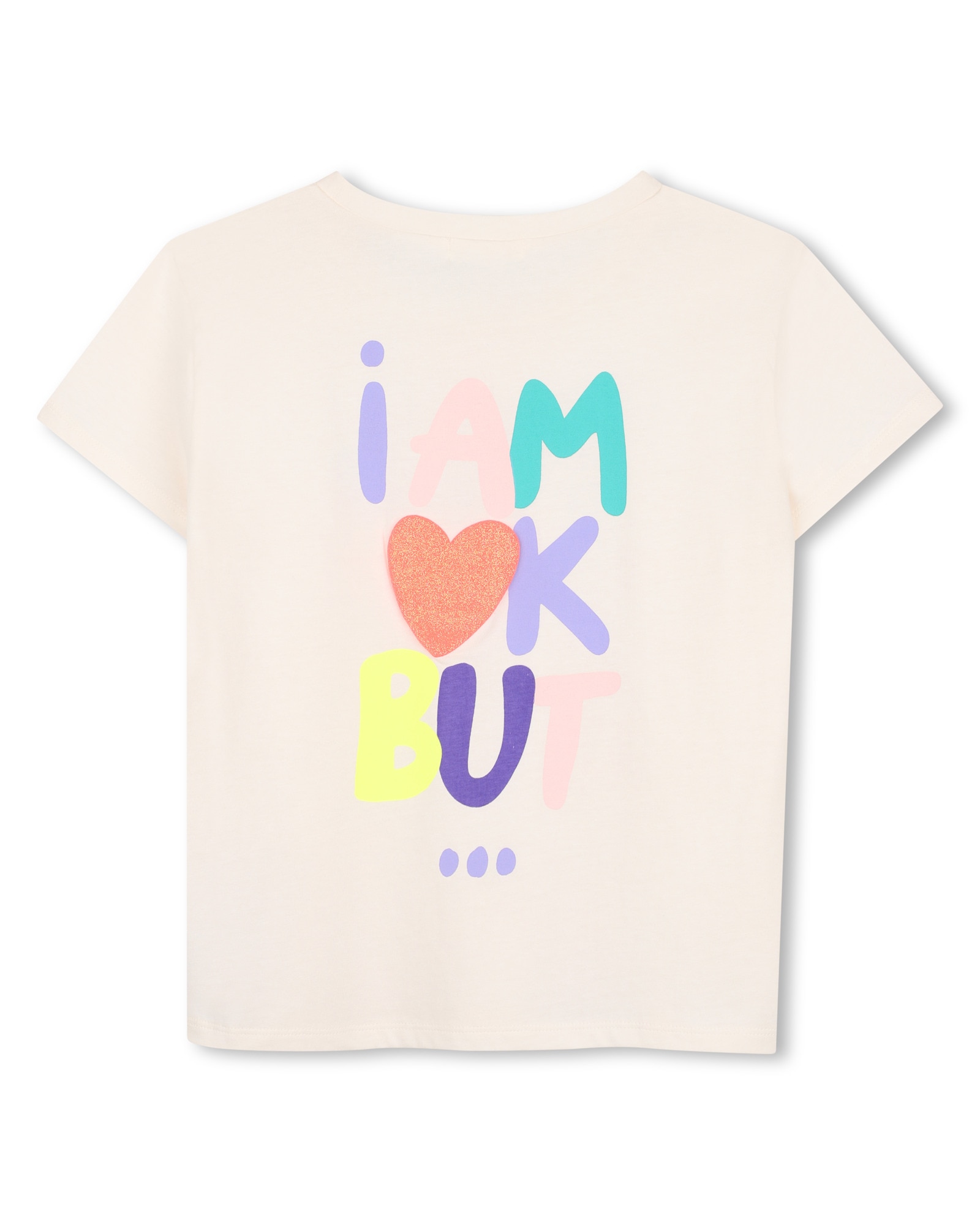 Camiseta de niña de manga corta con estampado grande - Billieblush - Crudo Crudo-3