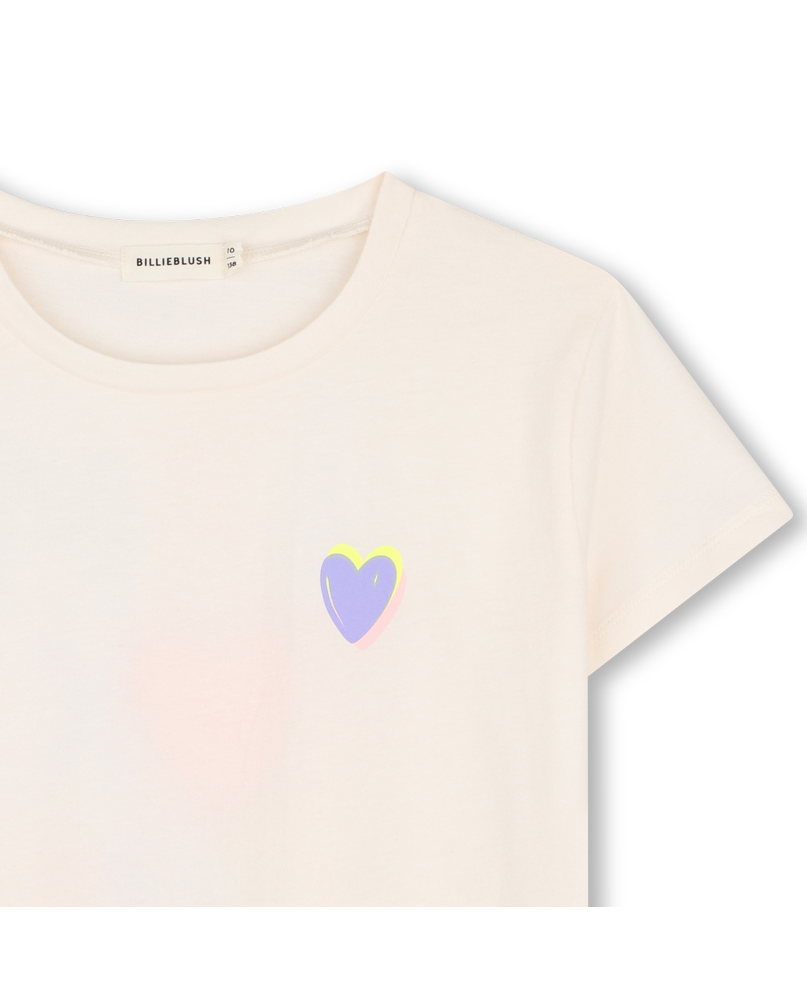 Camiseta de niña de manga corta con estampado grande - Billieblush - Crudo Crudo-2