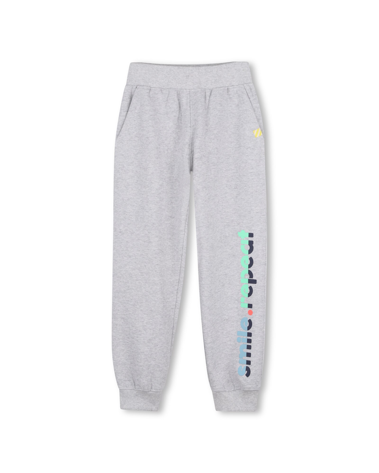 Imagen 0 de Pantalón cinco bolsillos de niño con estampado grande Gris claro