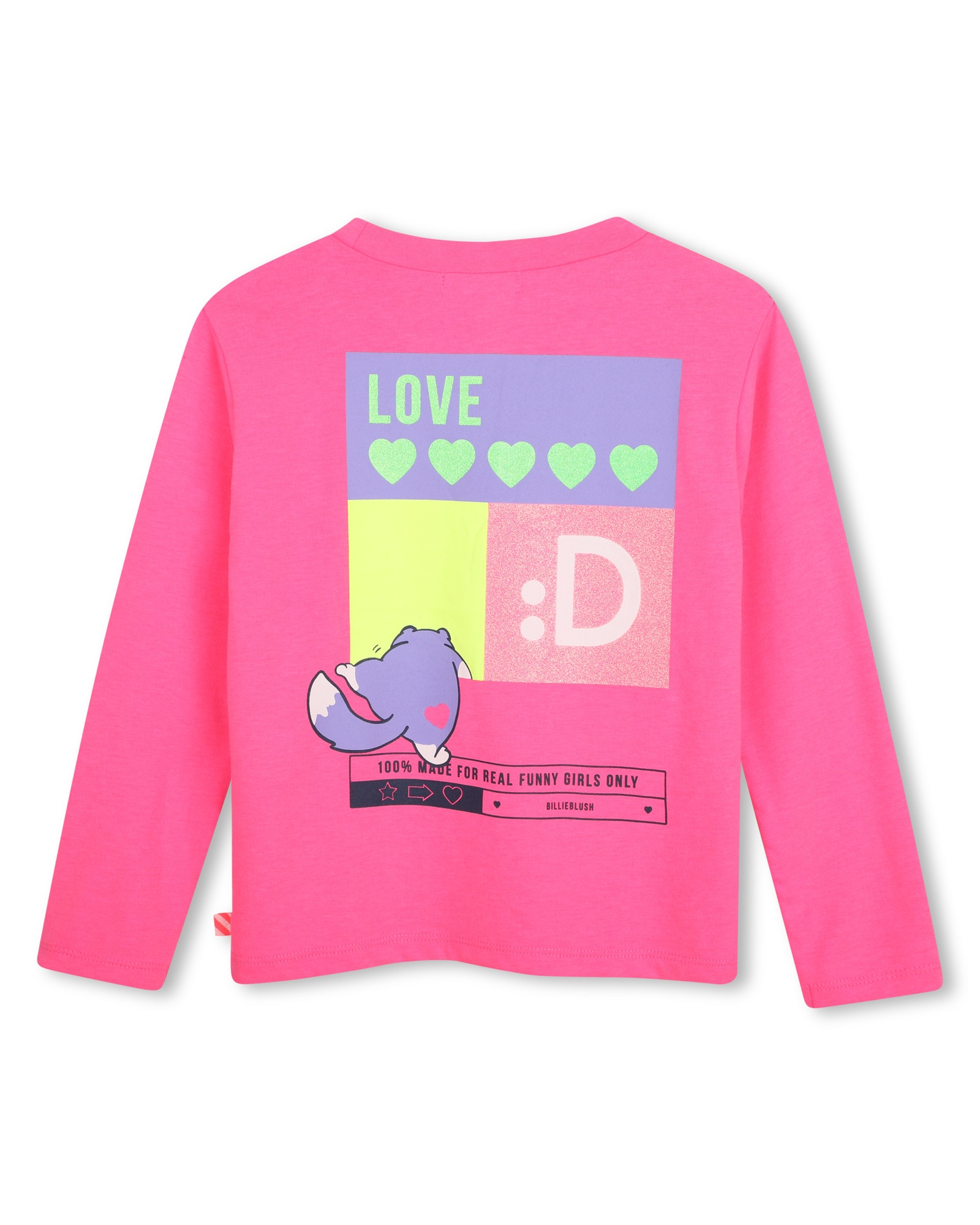 Camiseta de niña de manga larga con estampado grande - Billieblush - Multicolor Multicolor-3