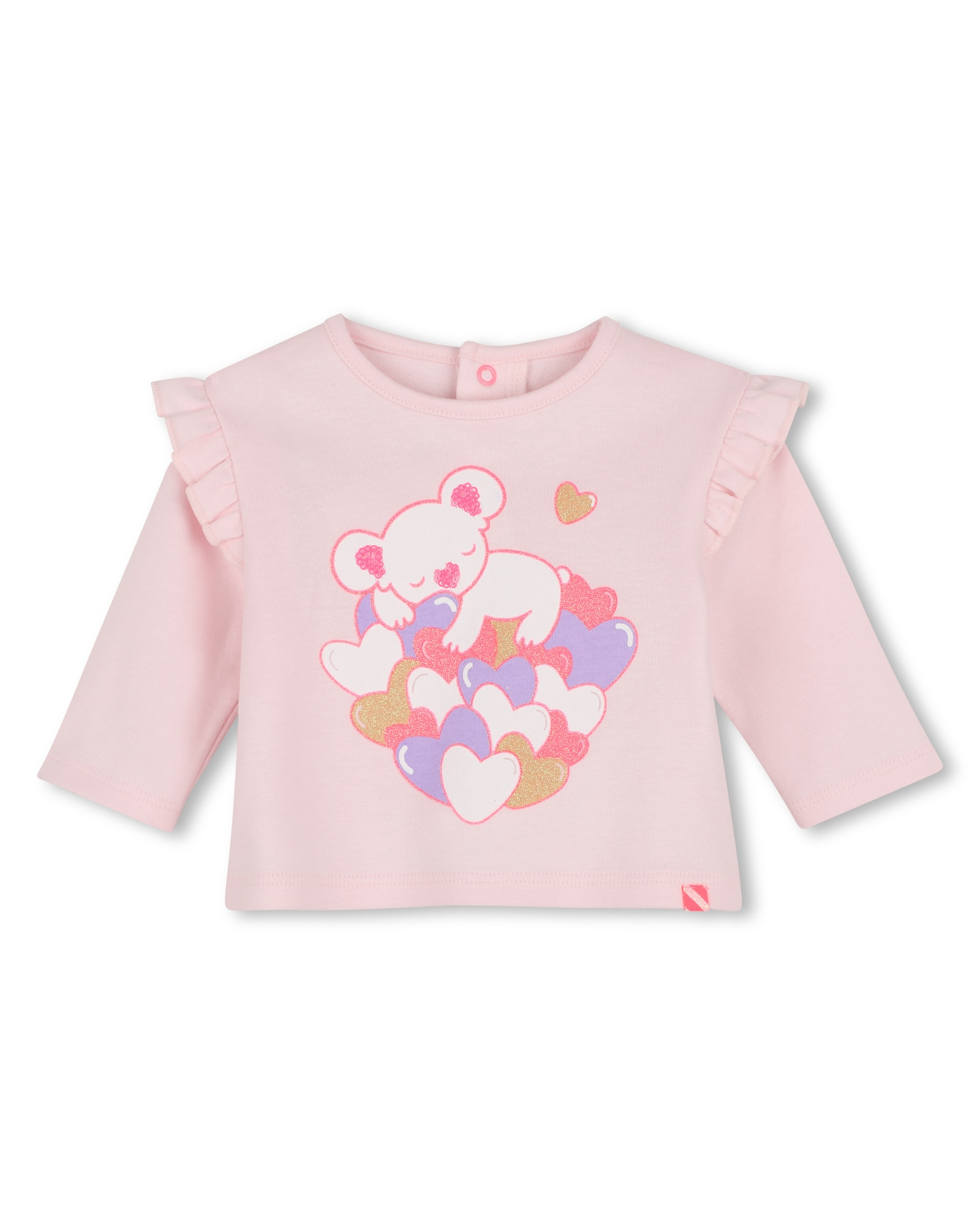 Imagen 0 de Camiseta de bebé niña de manga larga con estampado grande Multicolor