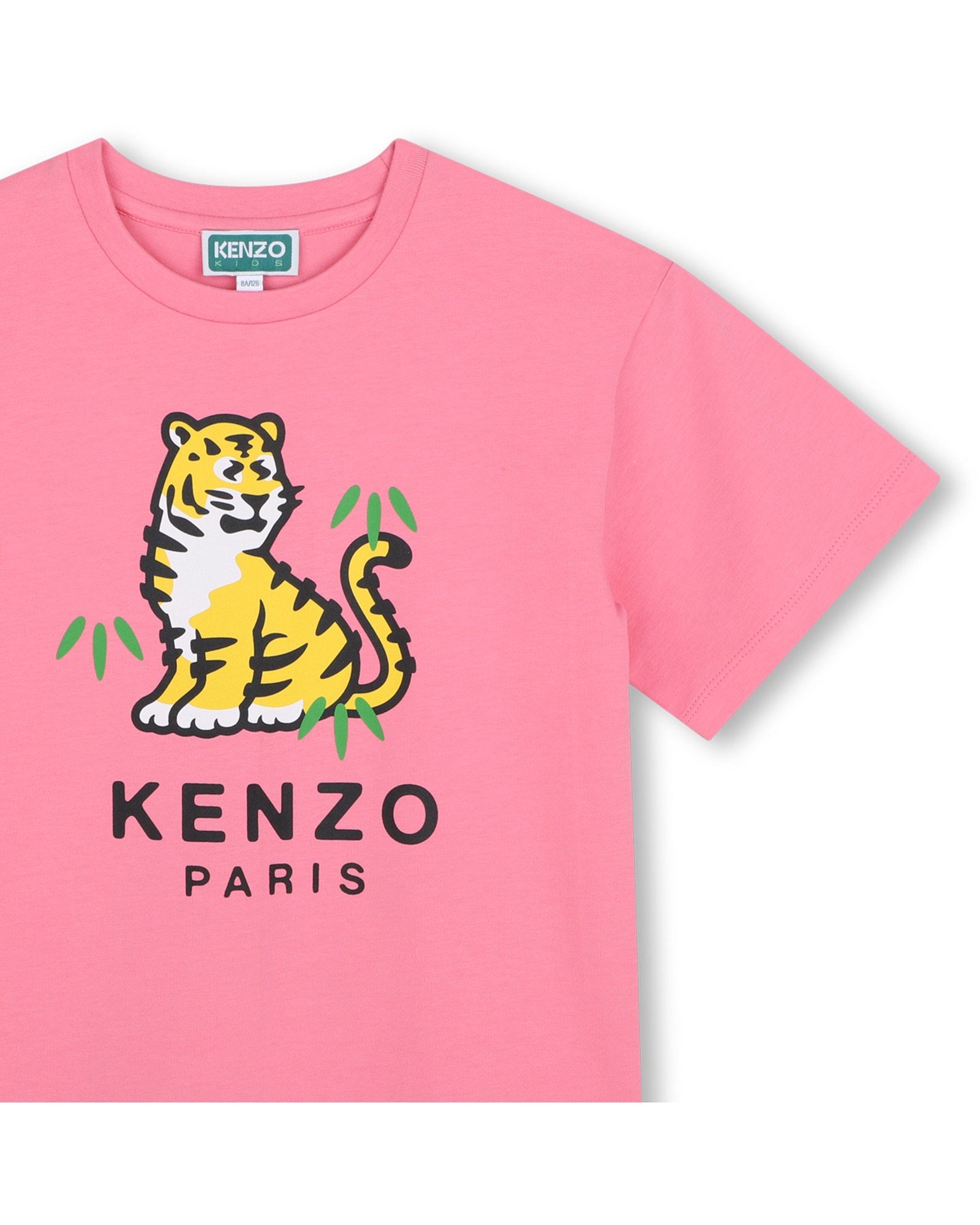 Imagen 2 de Camiseta de bebé niña de manga corta con estampado grande - Kenzo Kids - Rosa Rosa