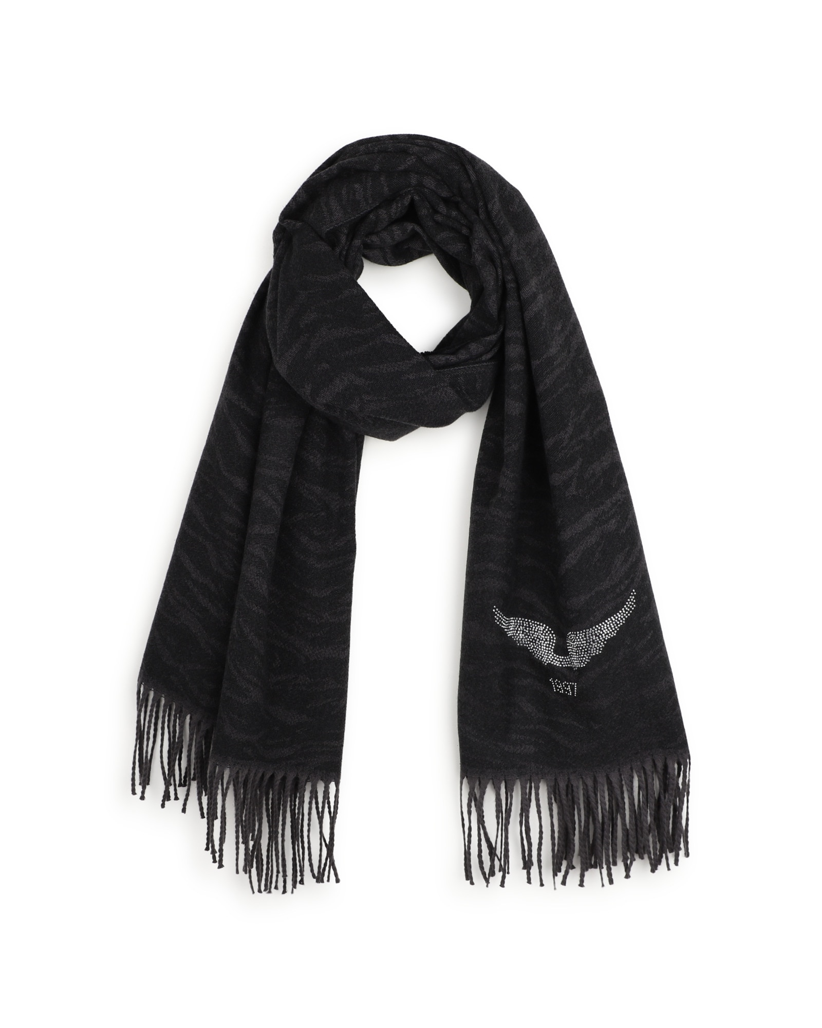 Bufanda de niña liso - Zadig & Voltaire - Negro Negro-3