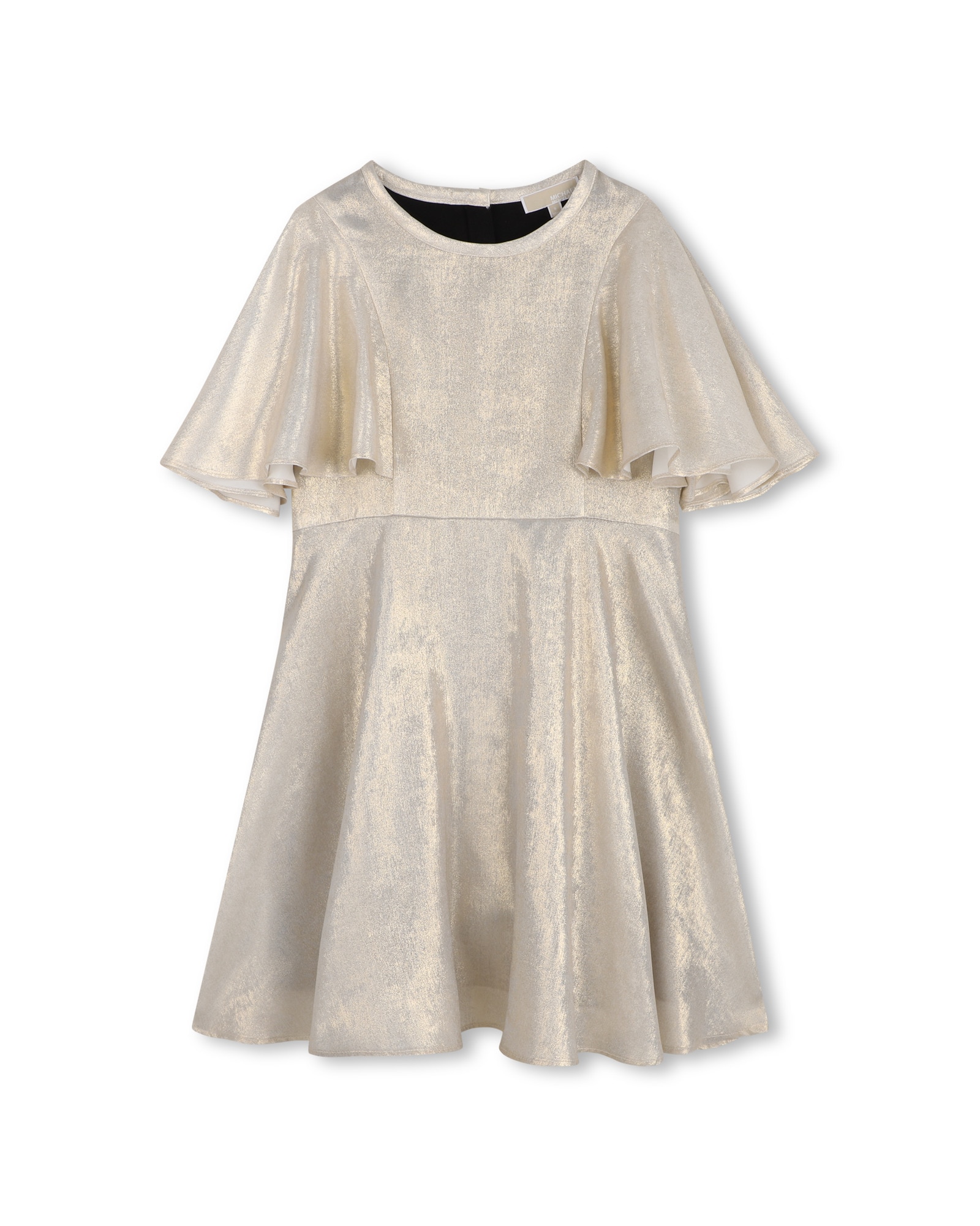 Imagen 0 de Vestido de niña de manga corta liso Amarillo