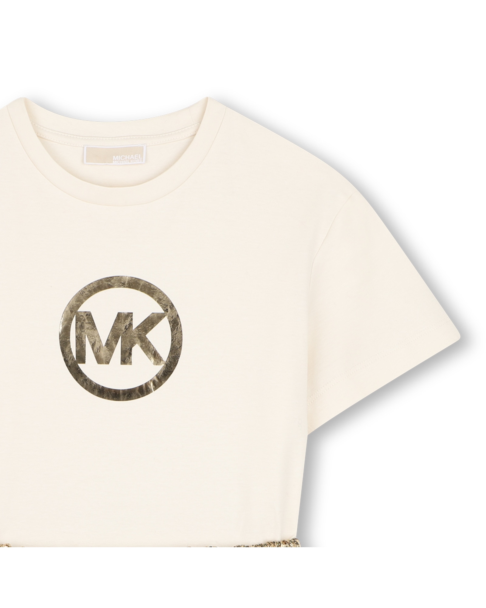 Imagen 2 de Vestido de niña de manga corta con fantasía - Michael Kors - Amarillo Amarillo