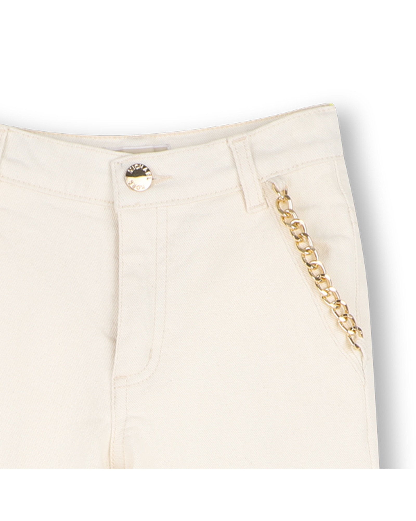 Pantalón cinco bolsillos de niña liso - Michael Kors - Crema Crema-2