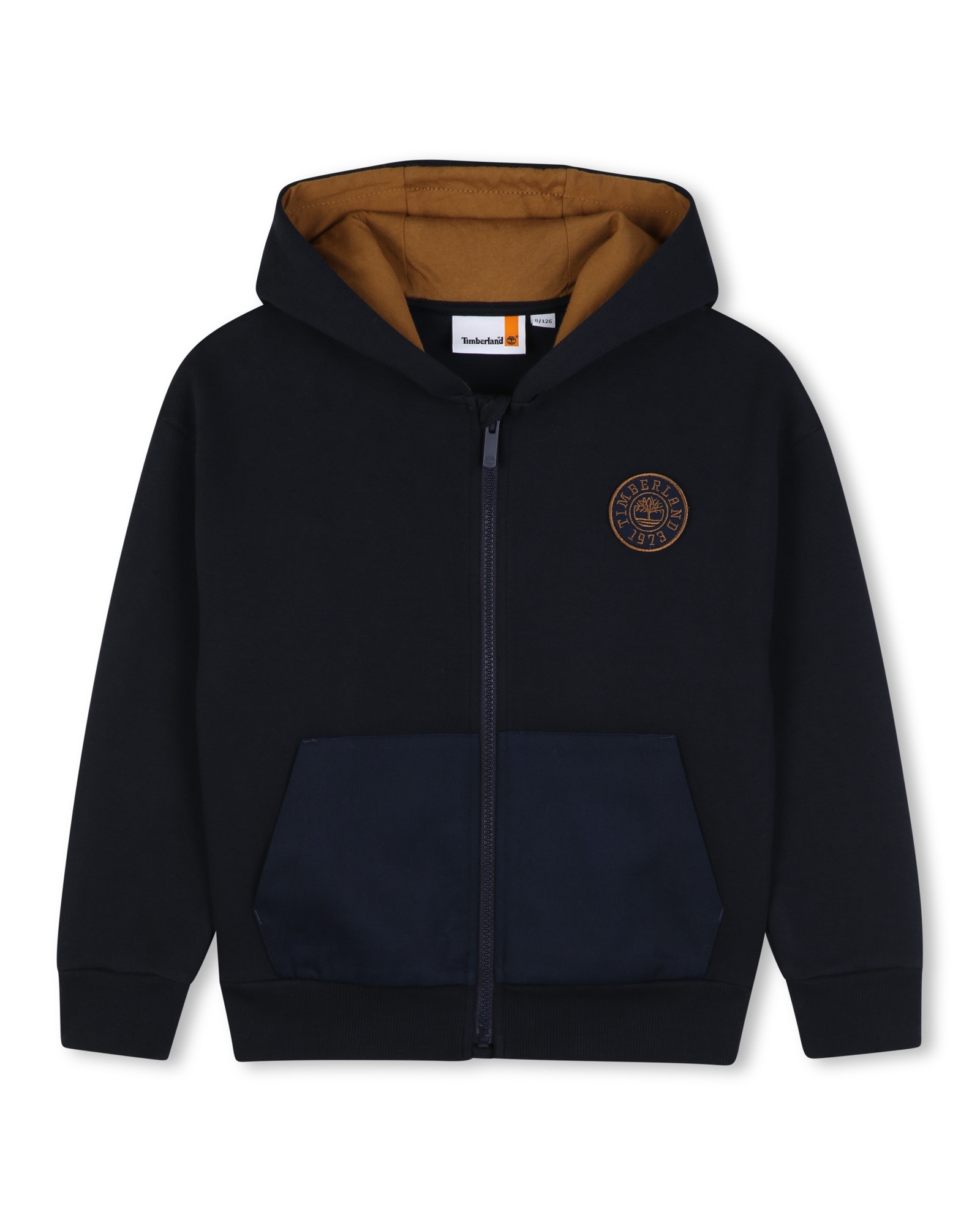 Imagen 0 de Sudadera con capucha de niño liso Azul marino