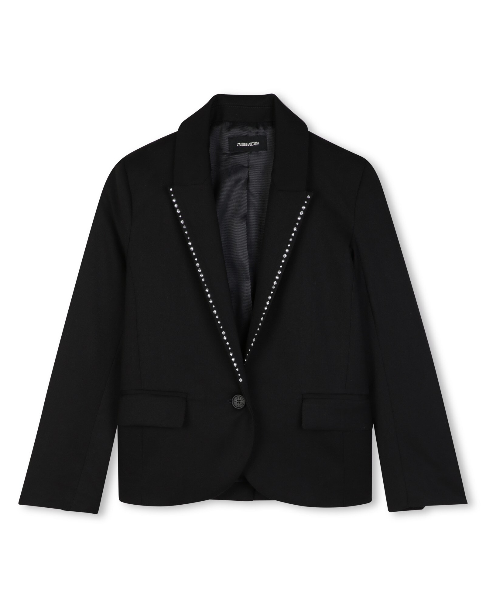 Imagen 0 de Blazer de niña liso Negro