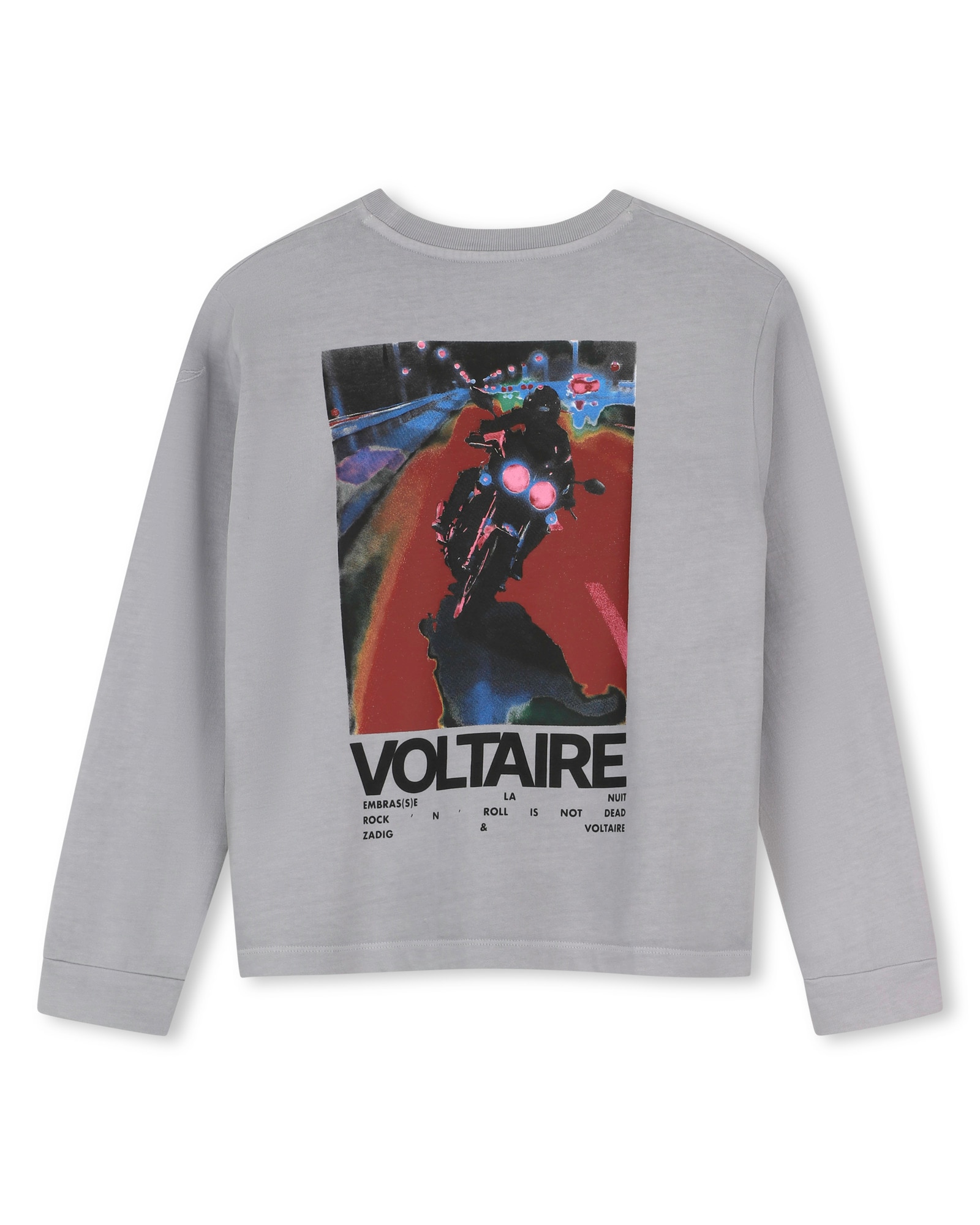Camiseta de niño de manga larga con estampado grande - Zadig & Voltaire - Blanco Blanco-3