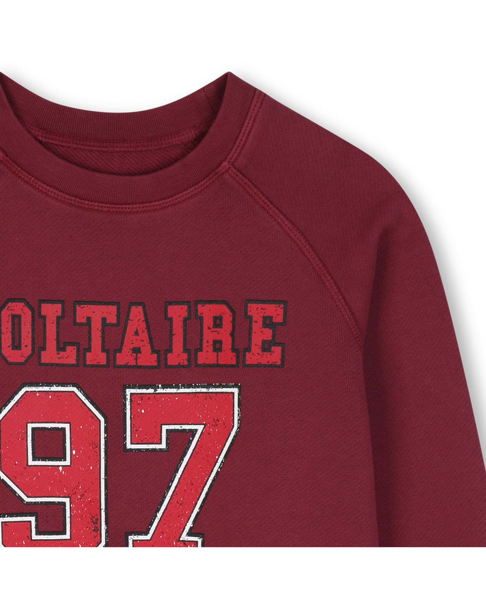 Sudadera con capucha de niño con estampado grande - Zadig & Voltaire - Burdeos Burdeos-2