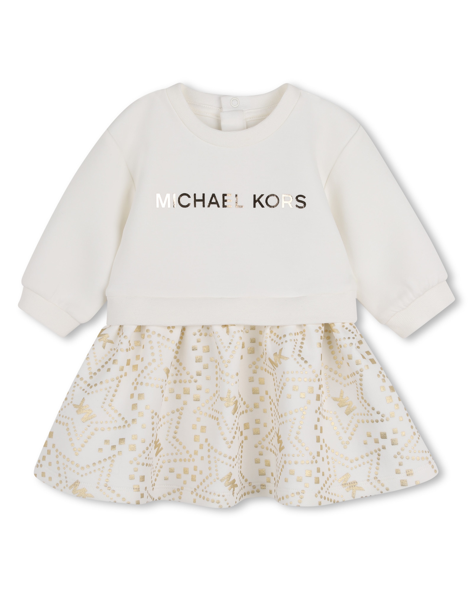 Imagen 0 de Vestido de bebé niña de manga larga liso Blanco