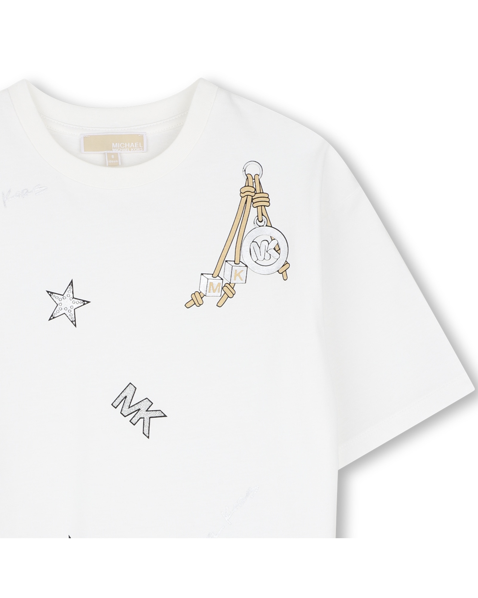 Imagen 2 de Camiseta de bebé niña de manga corta con fantasía - Michael Kors - Blanco Blanco