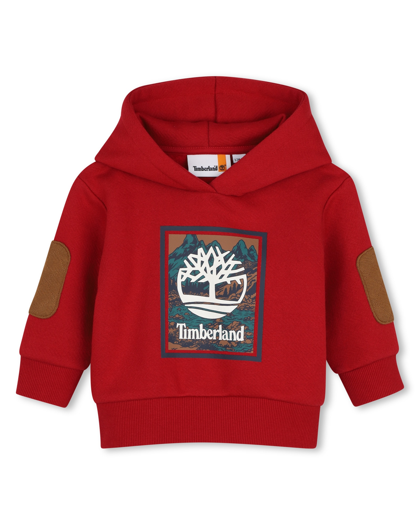 Imagen 0 de Sudadera con capucha de bebé niño con estampado grande Rojo