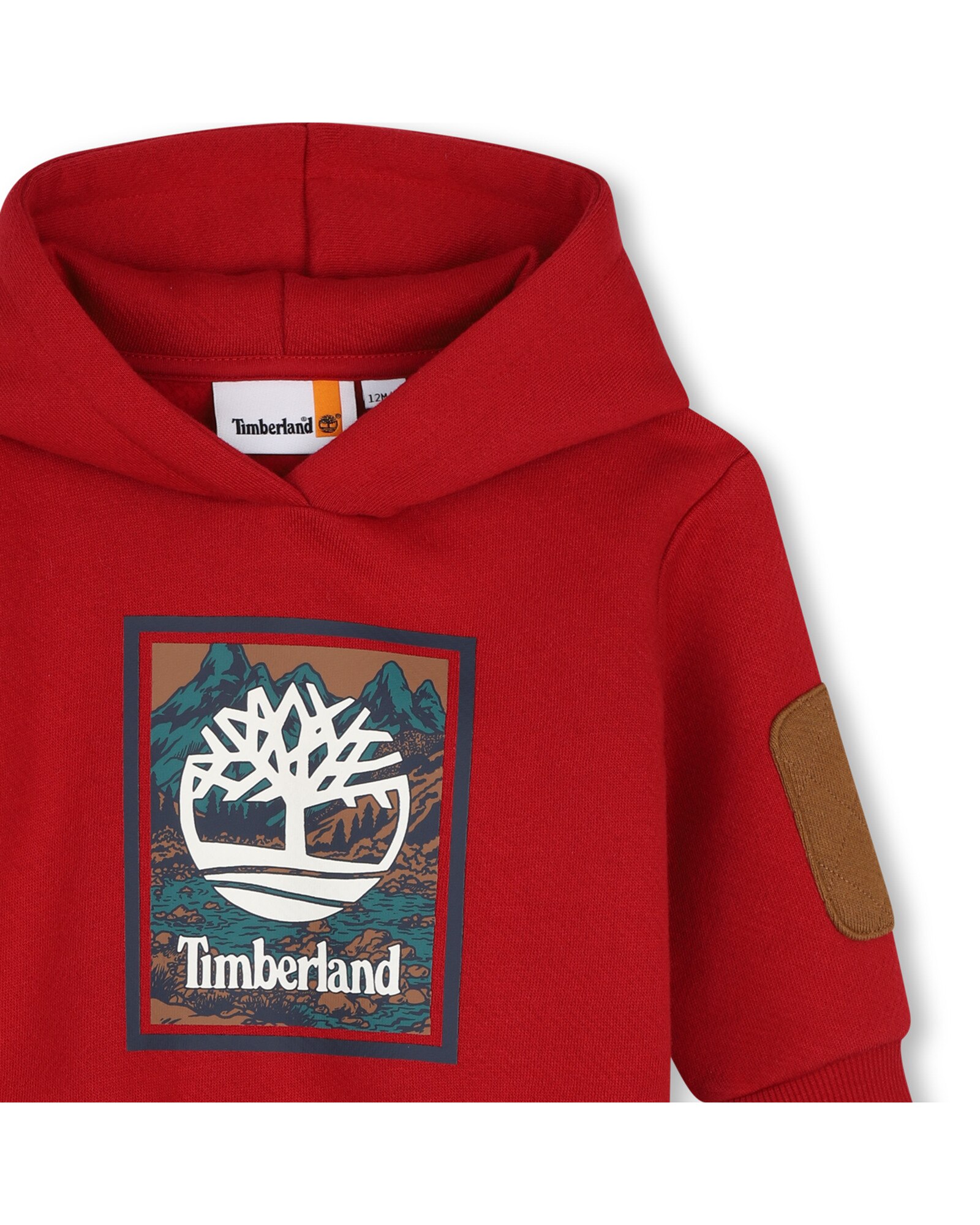Sudadera con capucha de bebé niño con estampado grande - Timberland - Rojo Rojo-2