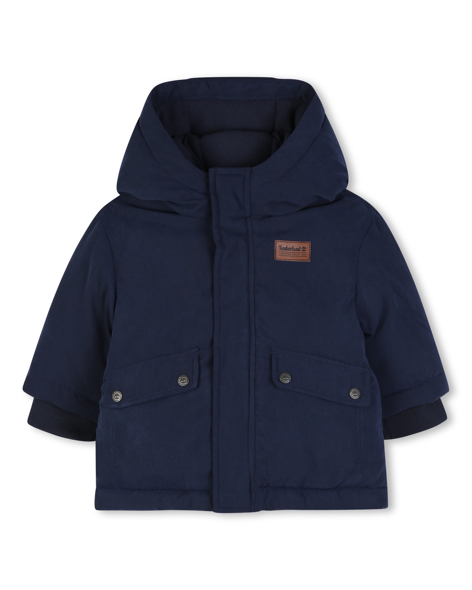 Imagen 0 de Parka de bebé niño liso Azul marino