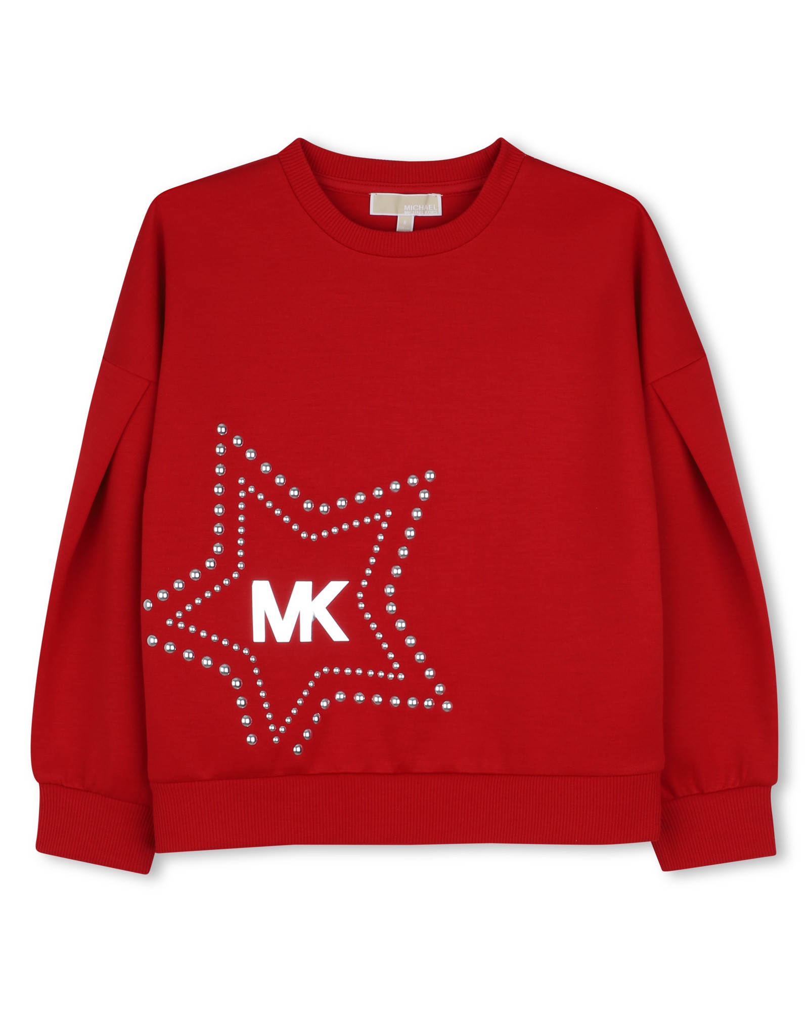 Imagen 1 de Sudadera con capucha de niña con estampado grande Rojo