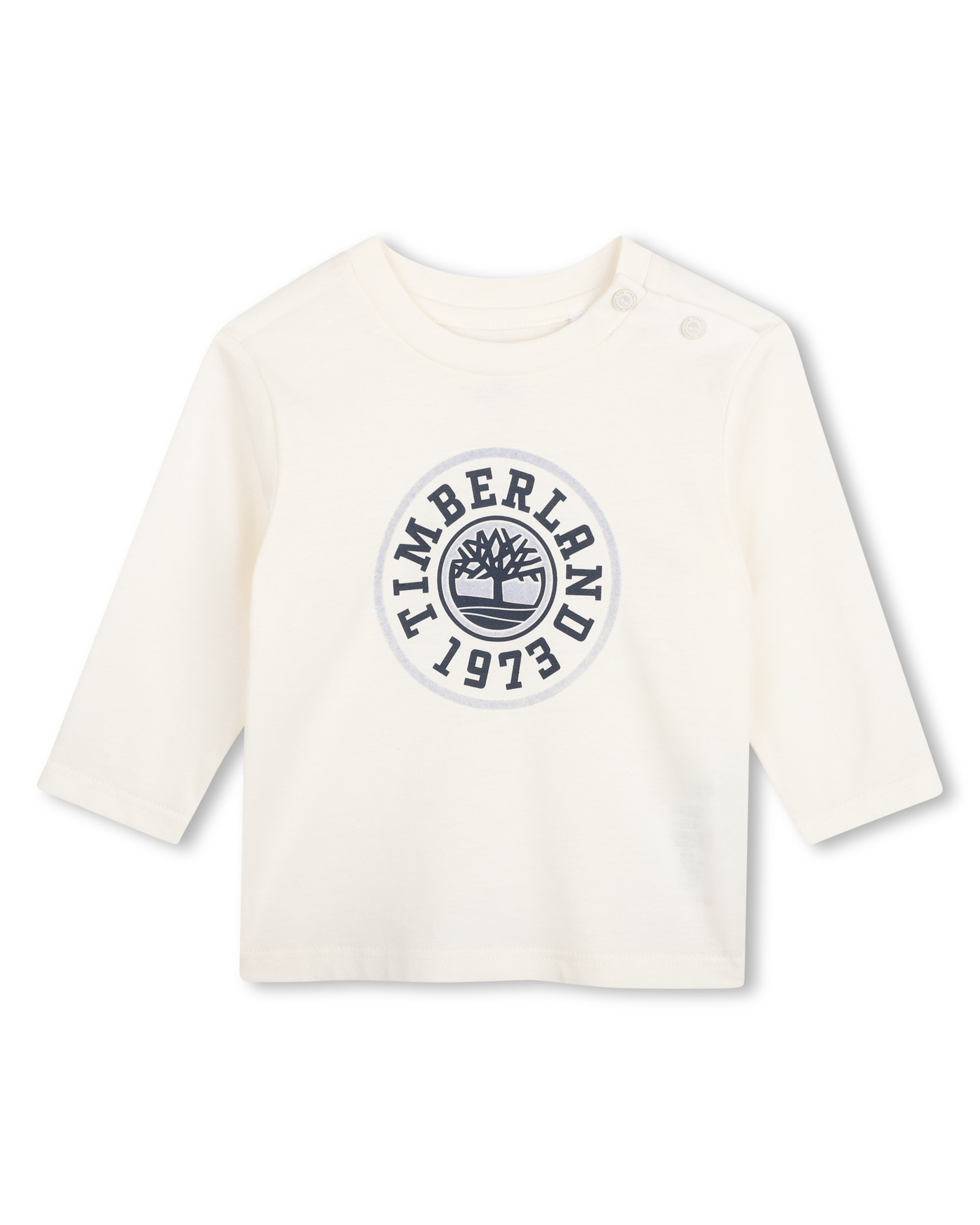 Camiseta de bebé niño de manga larga liso - Timberland - Crudo Crudo-1