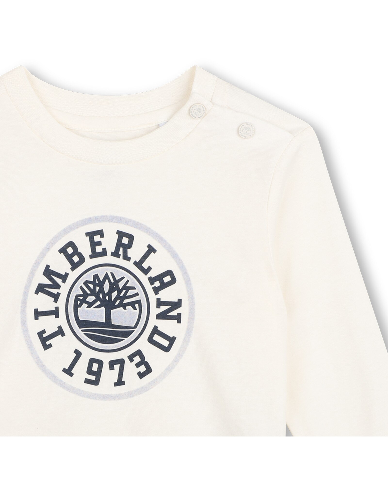 Camiseta de bebé niño de manga larga liso - Timberland - Crudo Crudo-2