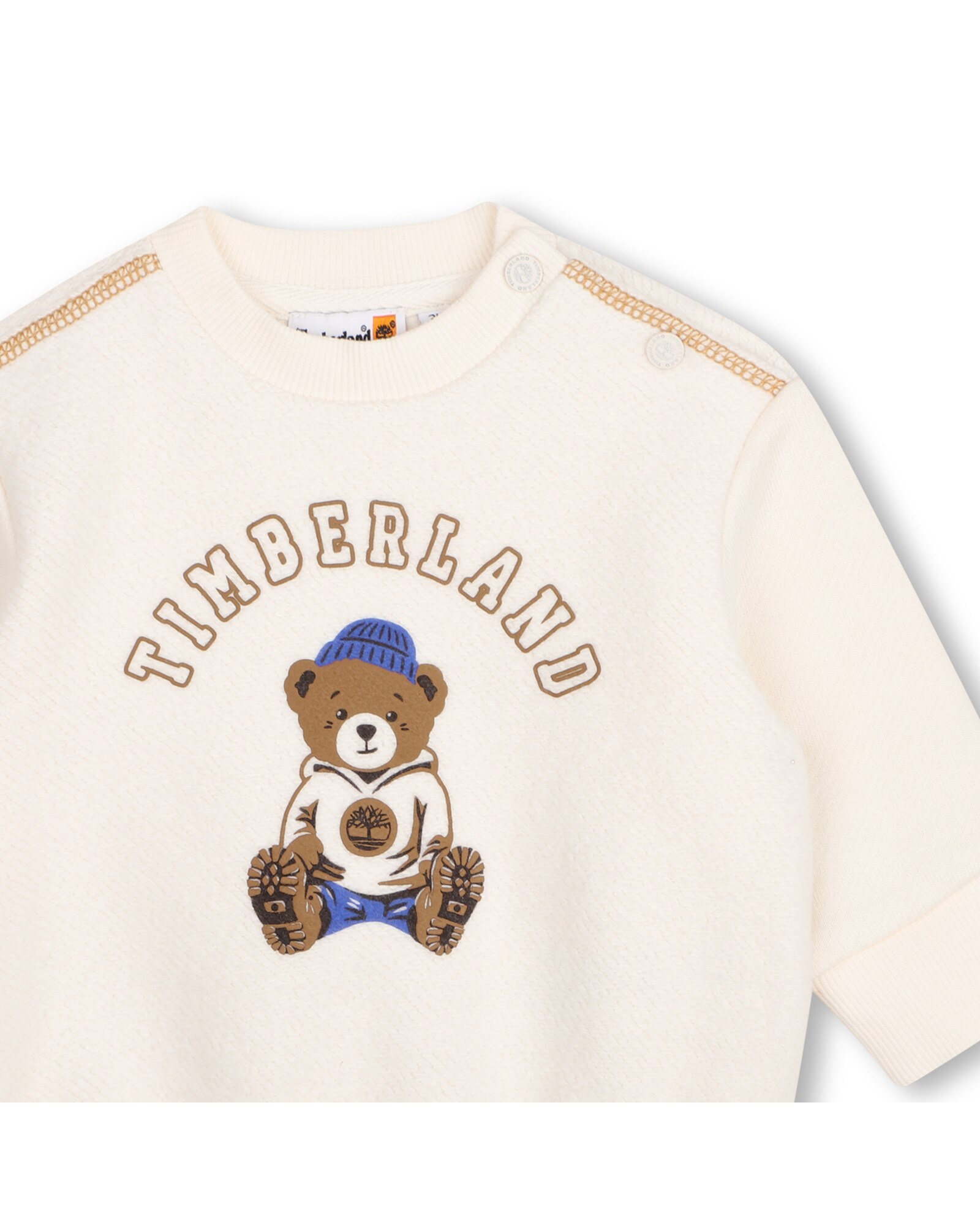 Sudadera con capucha de bebé niño con estampado grande - Timberland - Crudo Crudo-2