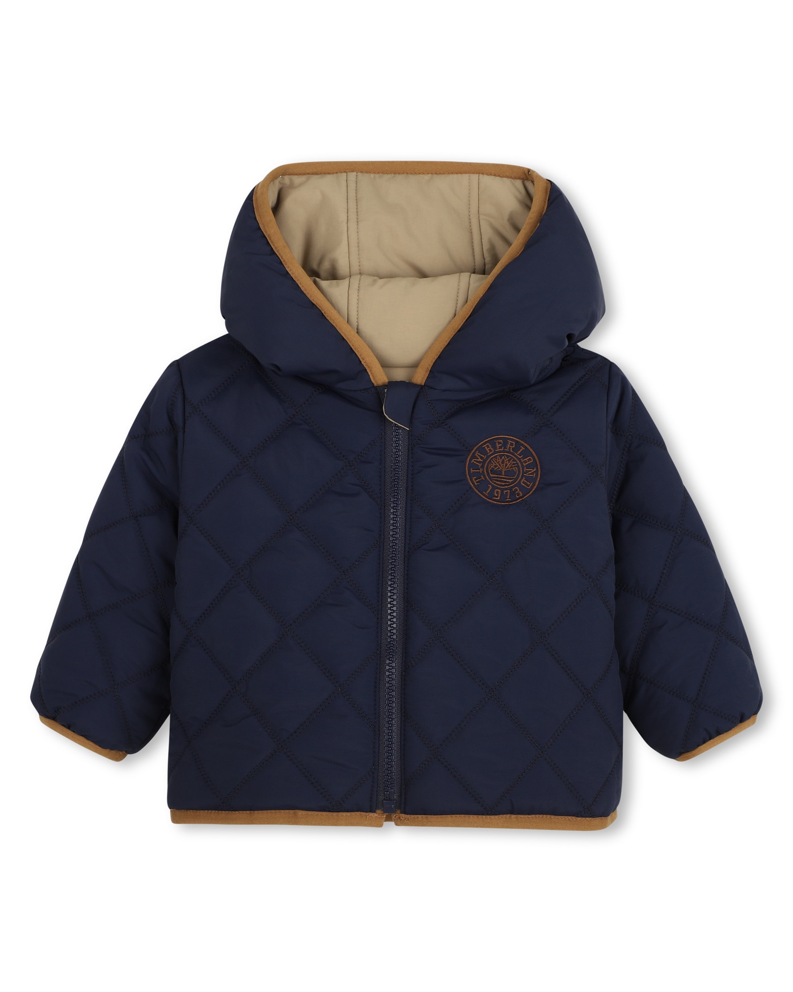 Abrigo de bebé niño con estampado grande - Timberland - Kaki Kaki-2