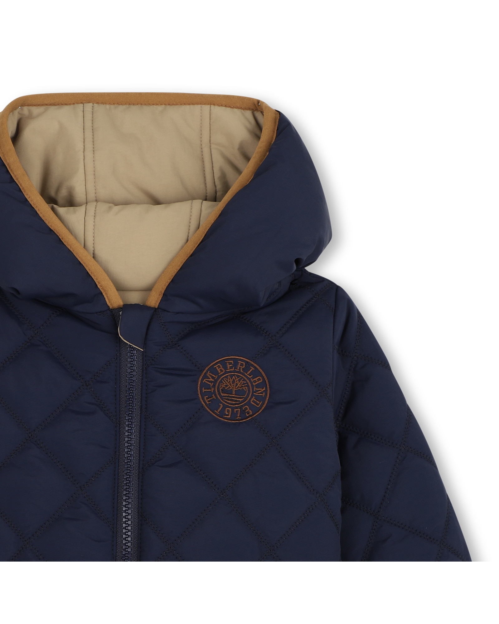 Abrigo de bebé niño con estampado grande - Timberland - Kaki Kaki-5