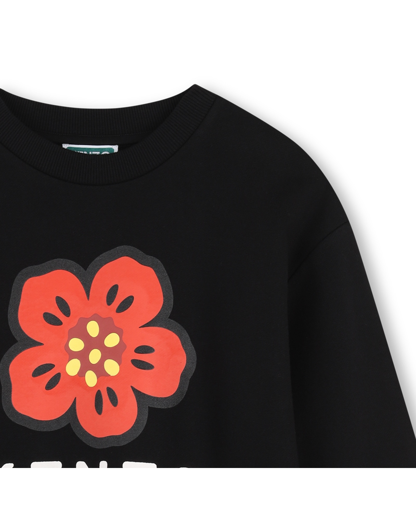 Sudadera con capucha de niña con estampado grande - Kenzo Kids - Negro Negro-2