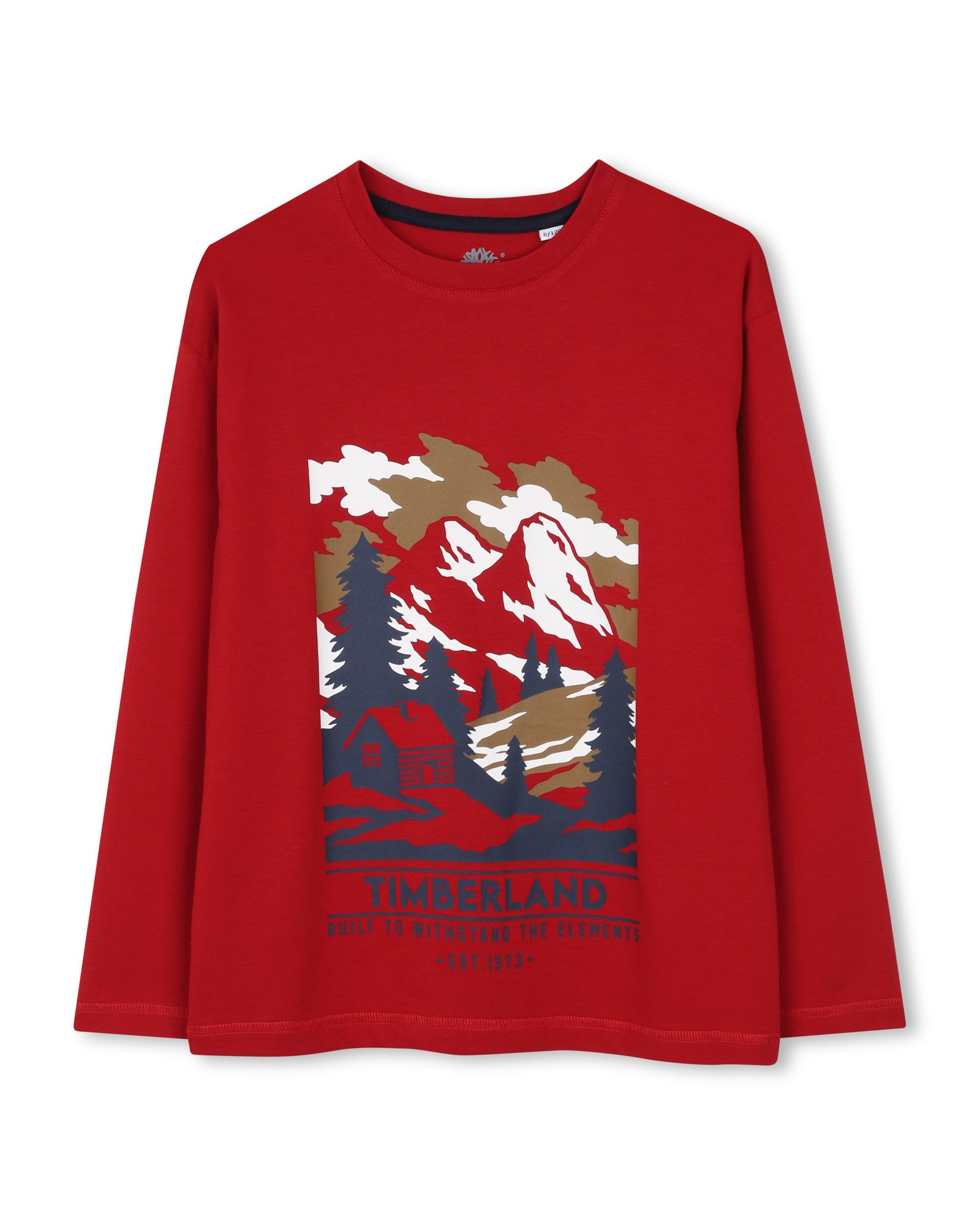 Camiseta de niño de manga larga con fantasía - Timberland - Rojo Rojo-1