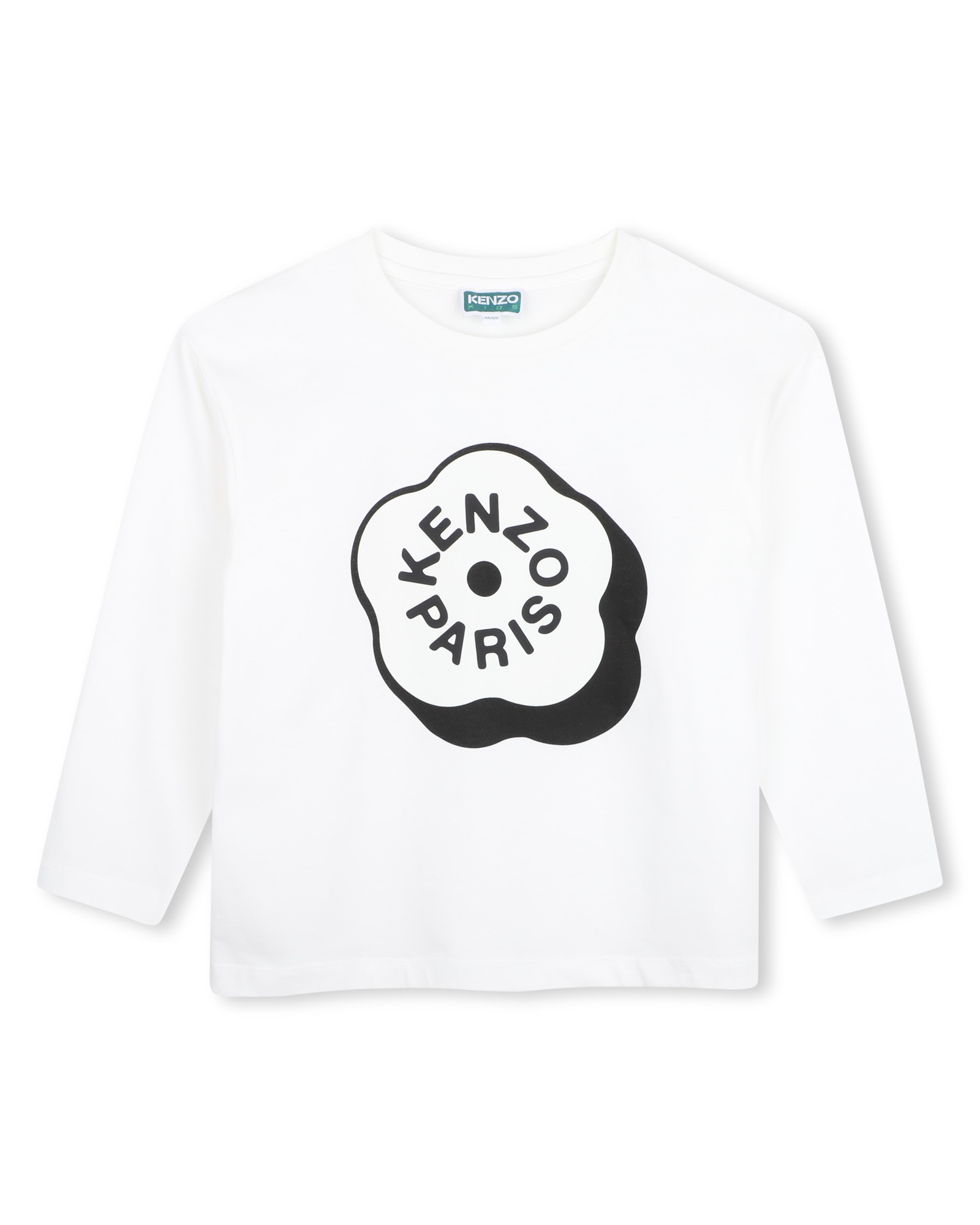 Imagen 1 de Camiseta de niña de manga larga con estampado grande Blanco