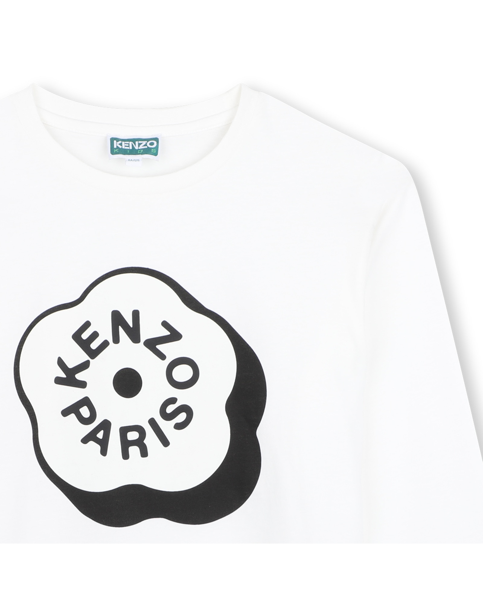 Imagen 2 de Camiseta de niña de manga larga con estampado grande - Kenzo Kids - Blanco Blanco
