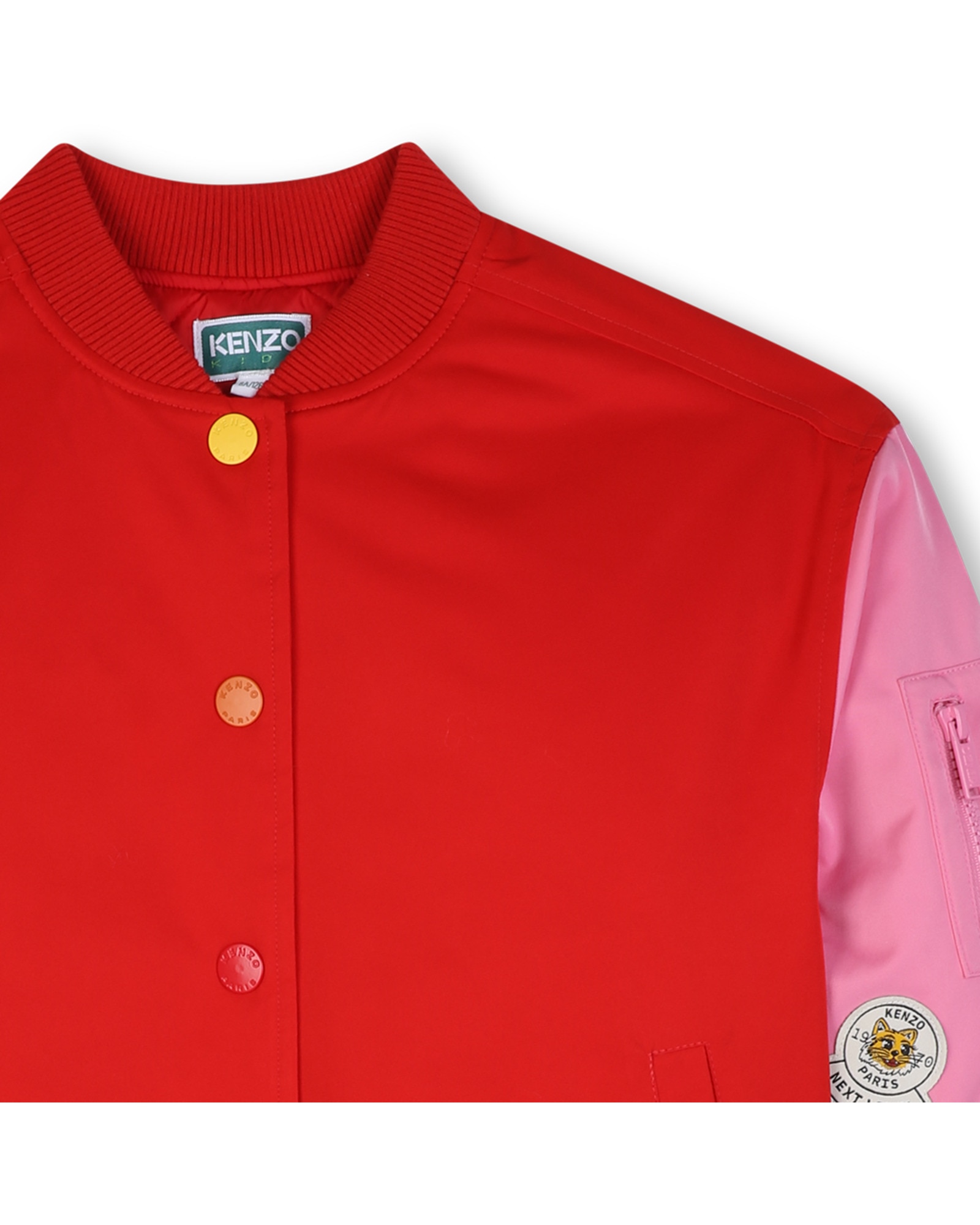 Cazadora de niña con fantasía - Kenzo Kids - Rojo Rojo-2