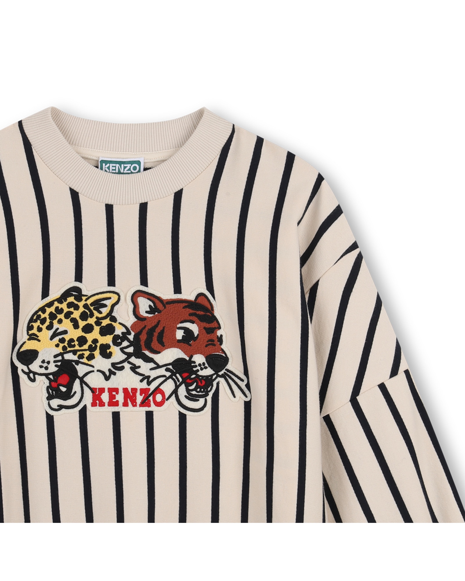 Imagen 2 de Sudadera con capucha de niño con rayas - Kenzo Kids - Marrón claro Marrón claro