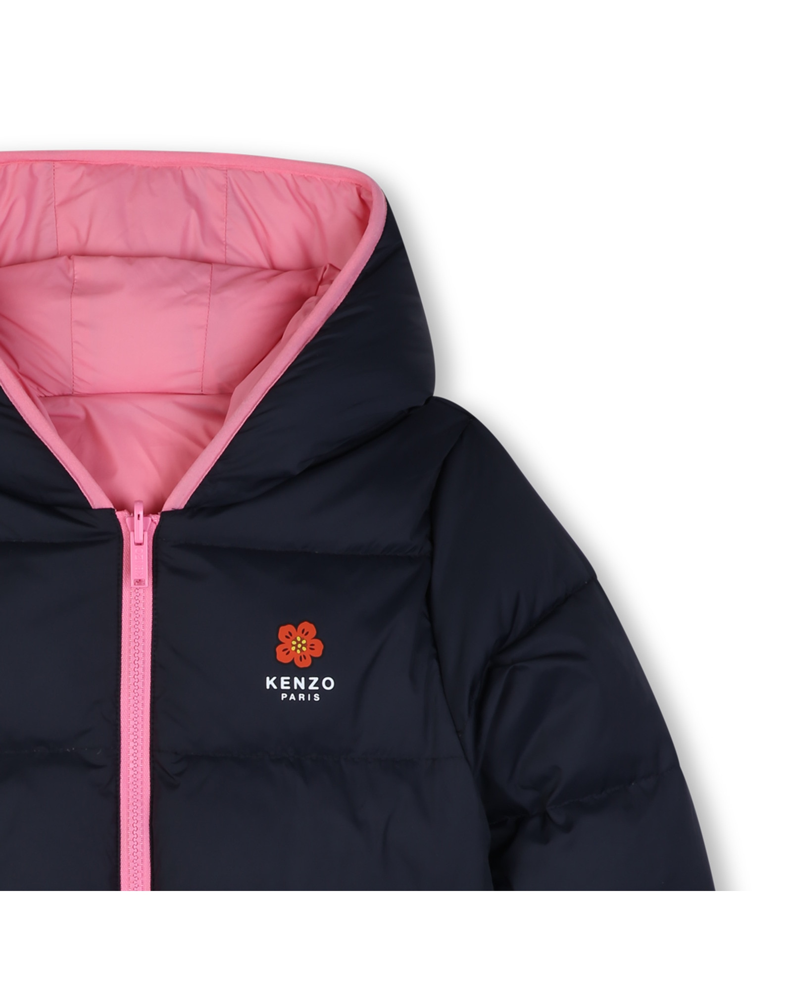 Abrigo de niño con estampado grande - Kenzo Kids - Rosa Rosa-5