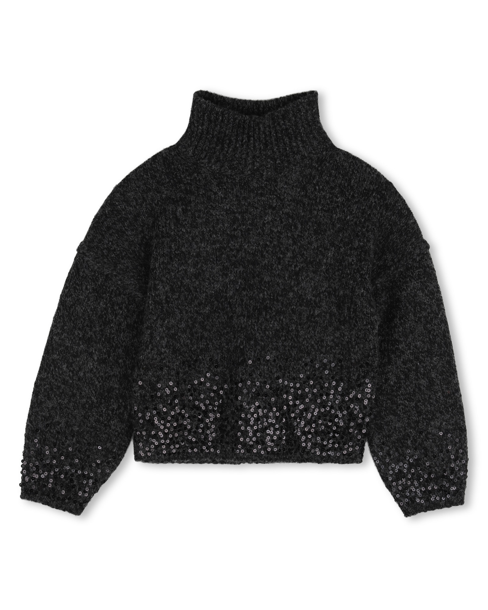 Jersey de niña liso - Zadig & Voltaire - Gris oscuro Gris oscuro-1