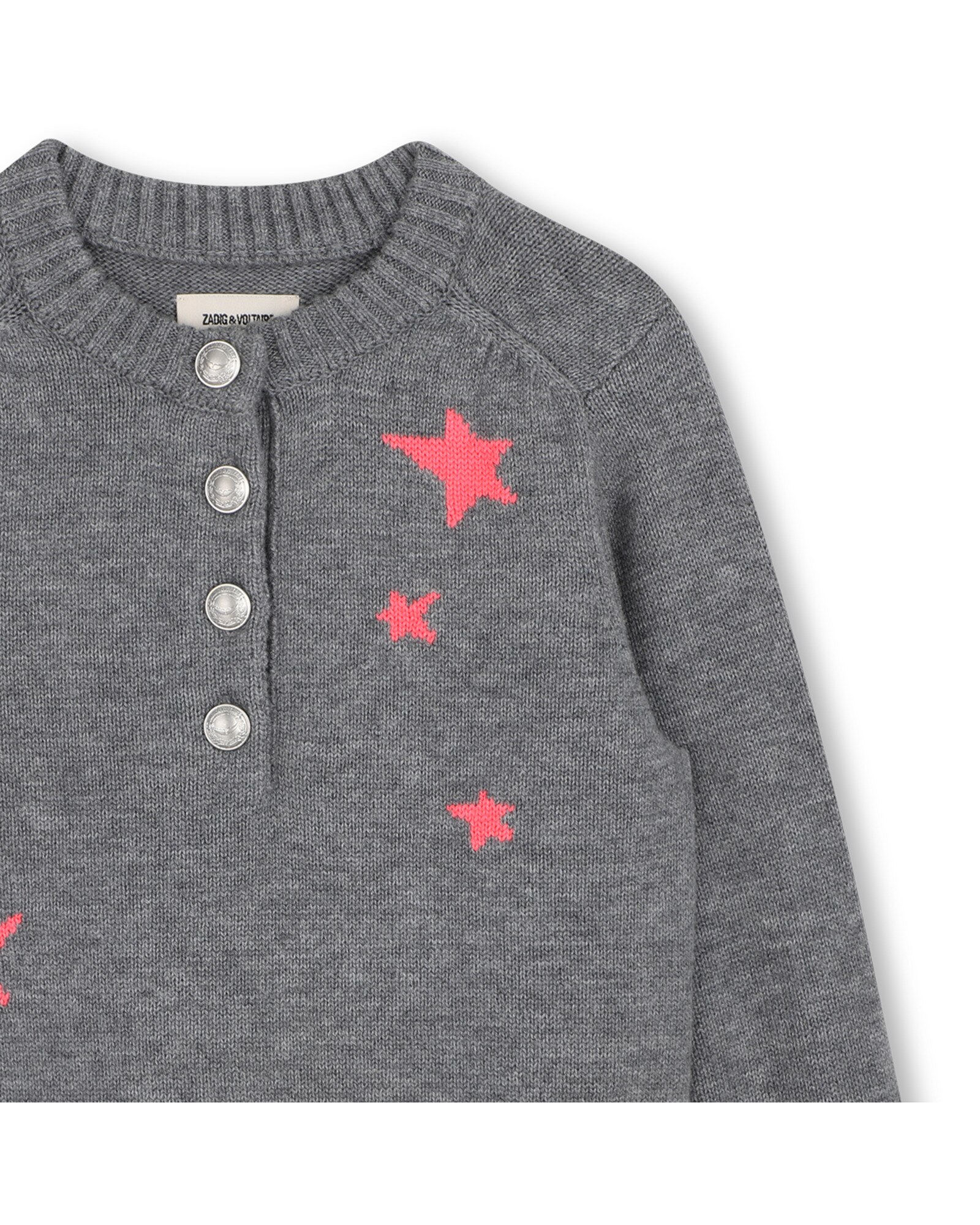 Jersey de niña con estampado grande - Zadig & Voltaire - Gris oscuro Gris oscuro-2